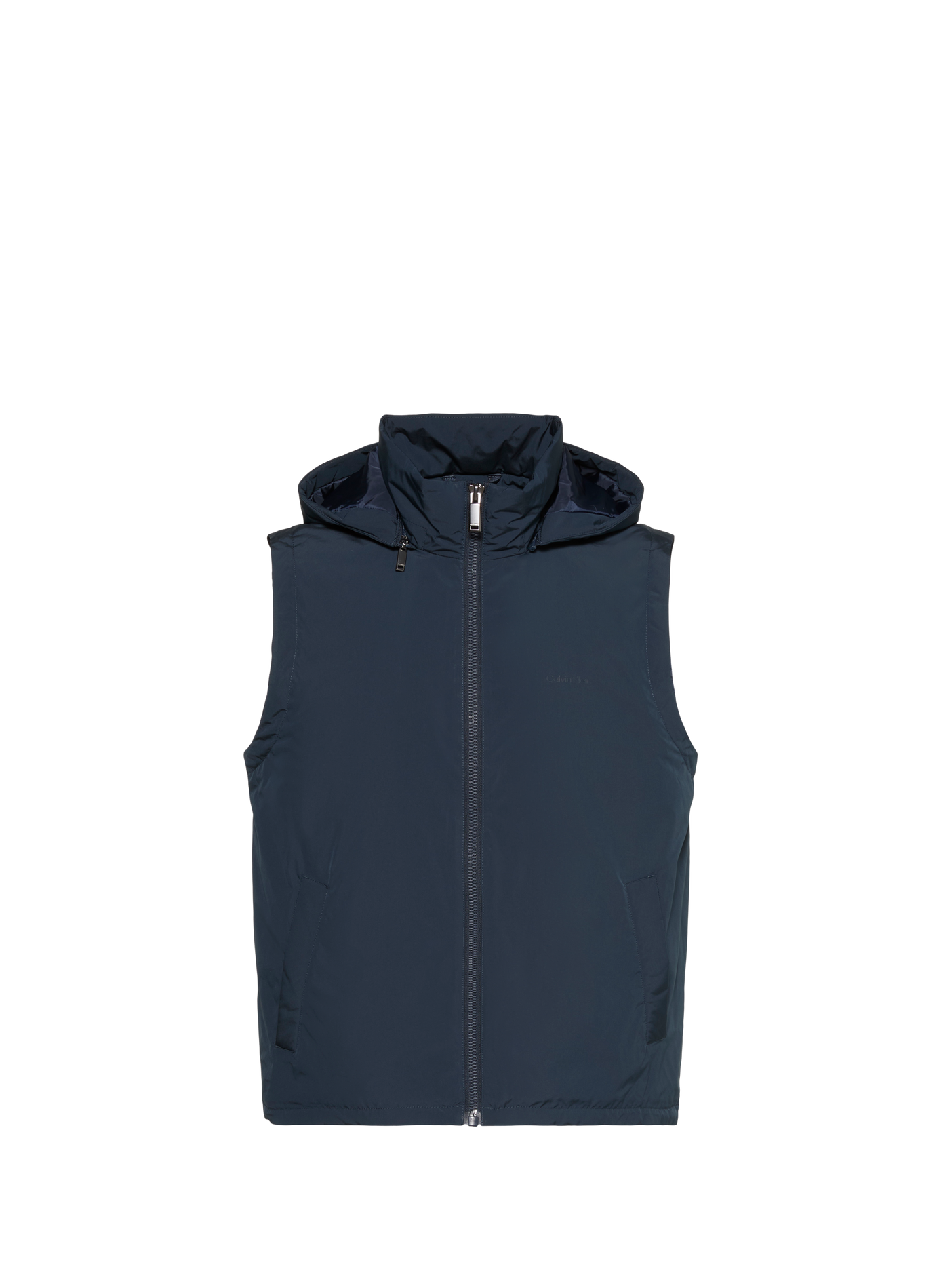 Sleeveless Hooded Zip-Up Jacket CALVIN KLEIN Blue