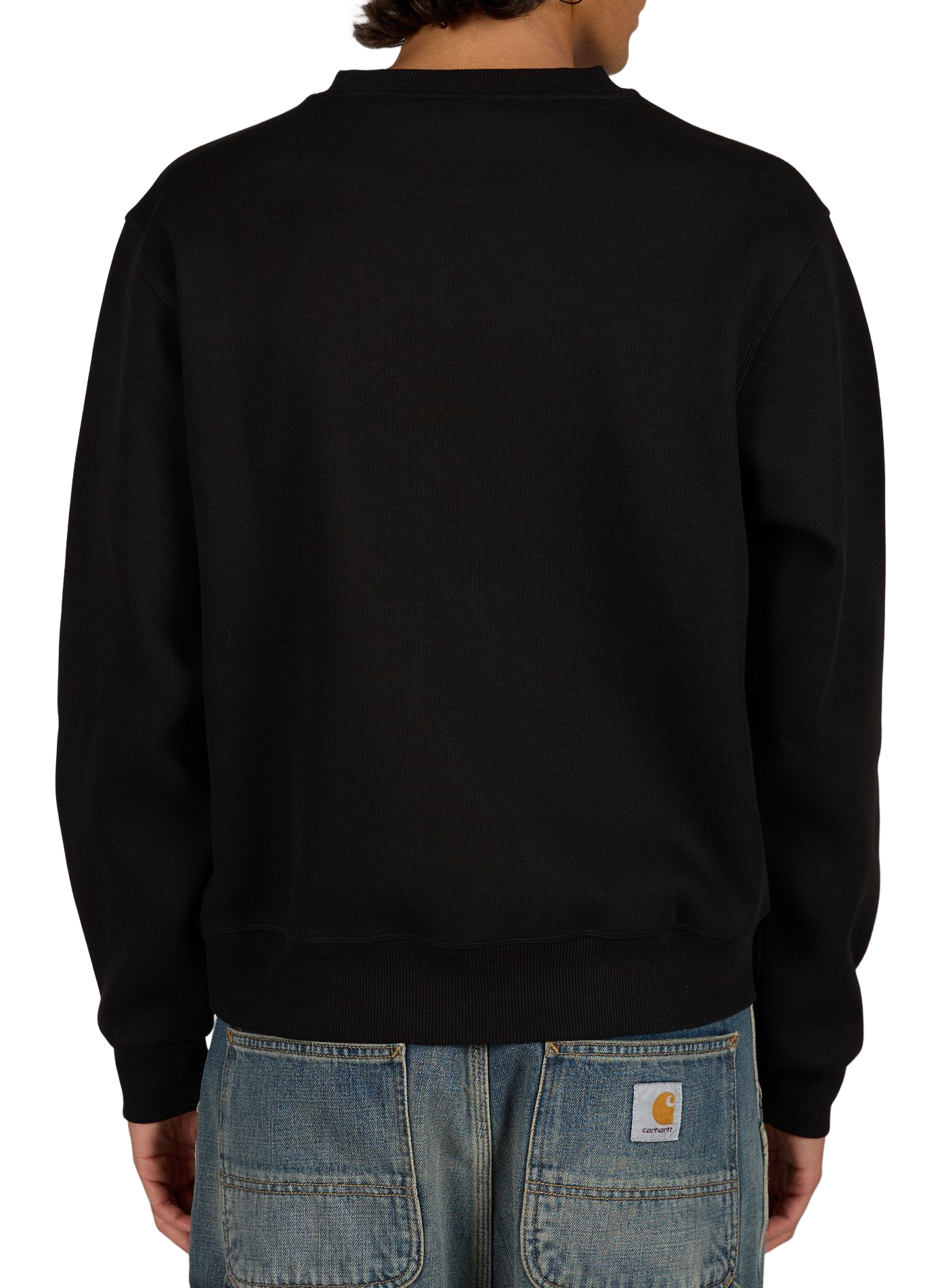 Round neck plain sweatshirt DAILY PAPER Black
