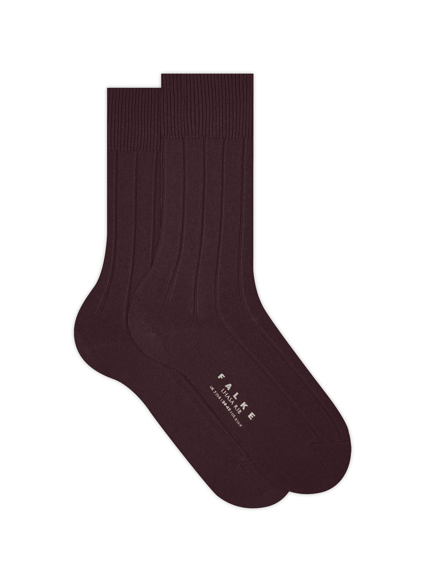 Ribbed mid-calf socks FALKE Red
