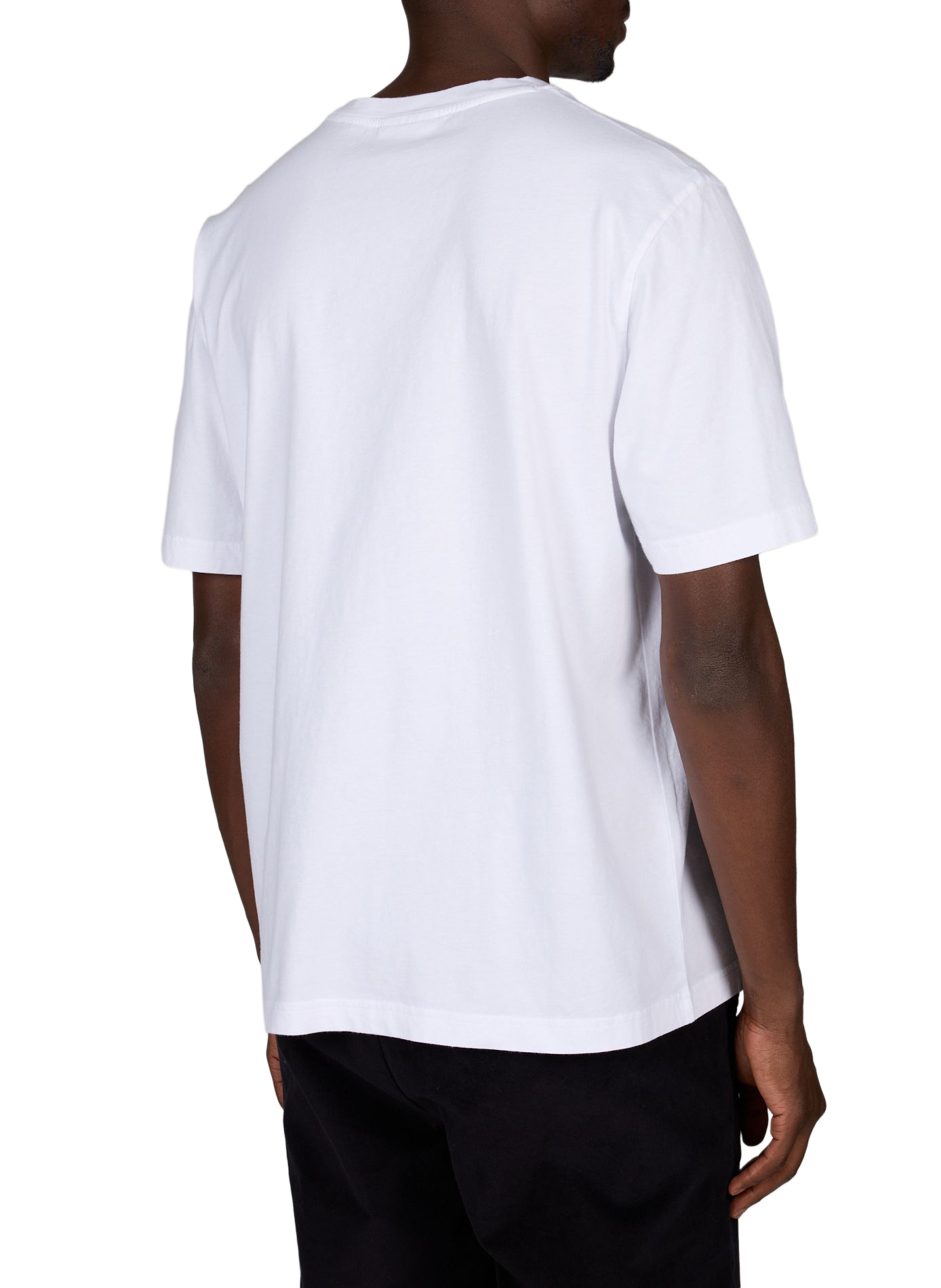 Gerade geschnittenes T-Shirt mit Logo aus Baumwolle MAISON KITSUNÉ Weiss
