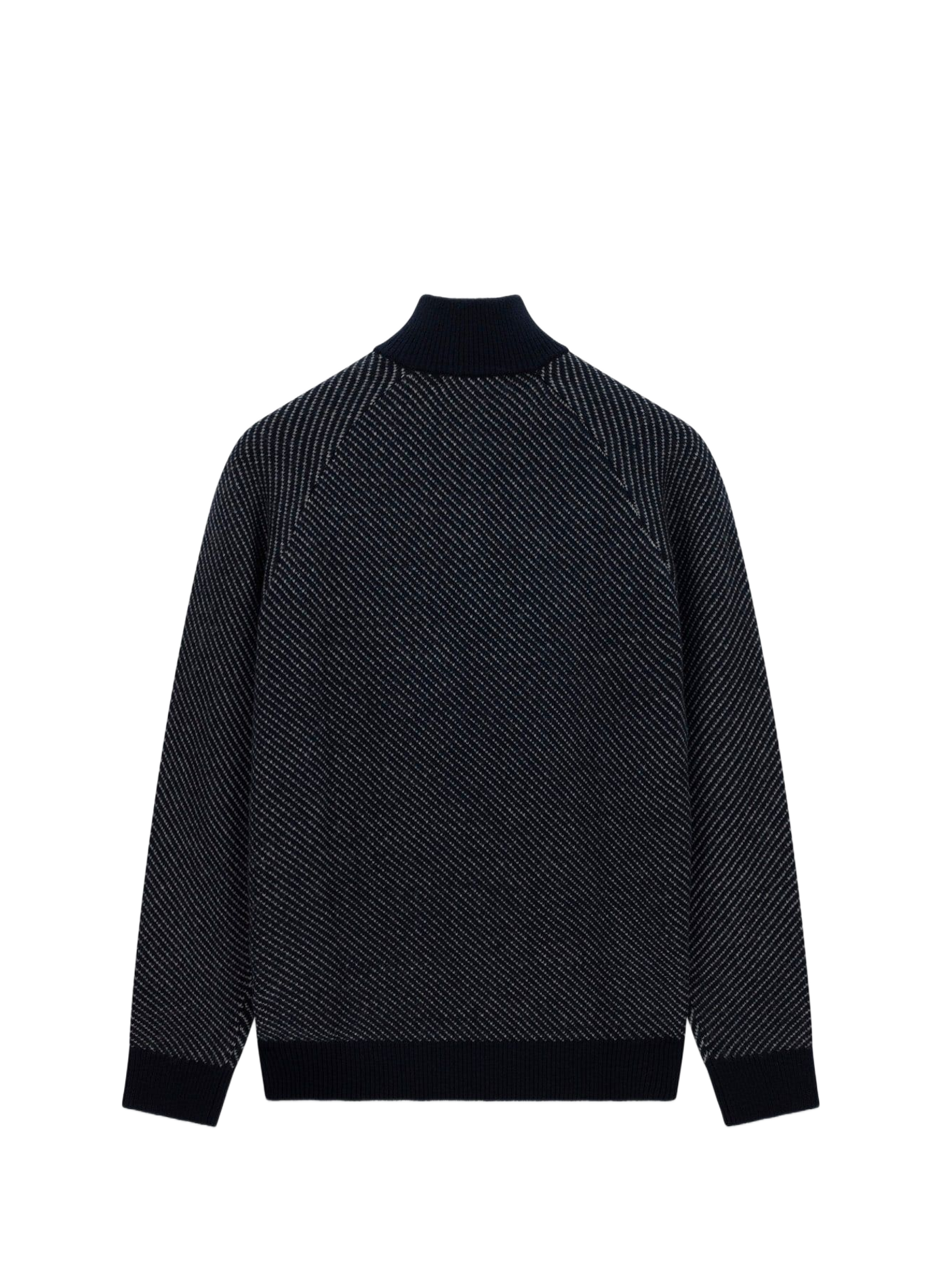 Gerade geschnittener Pullover mit hohem Reißverschlusskragen GUESS Blau