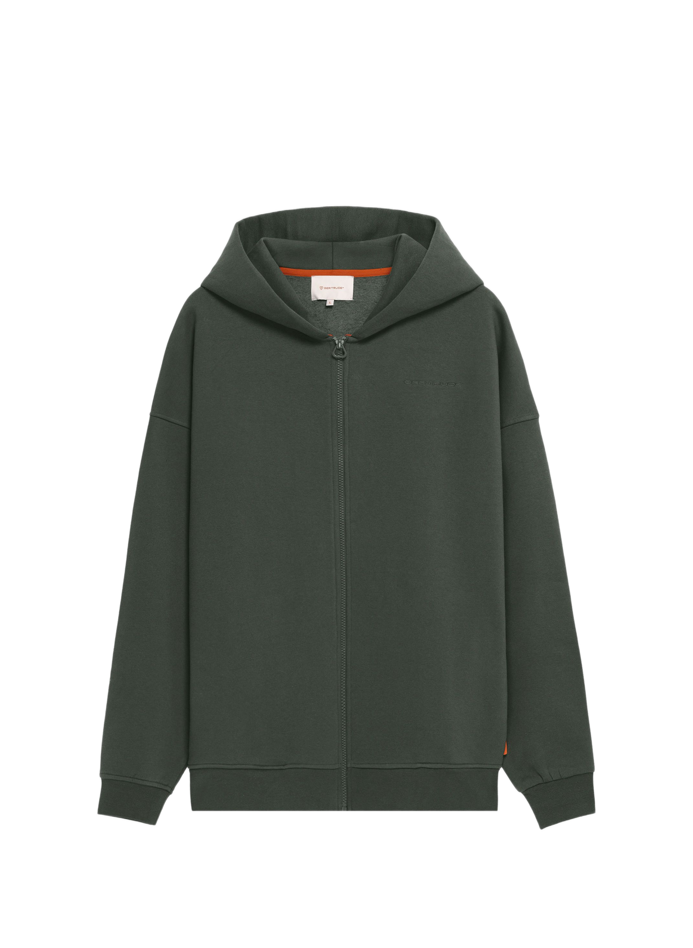 Sweat zippé en coton mélangé GERTRUDE Green