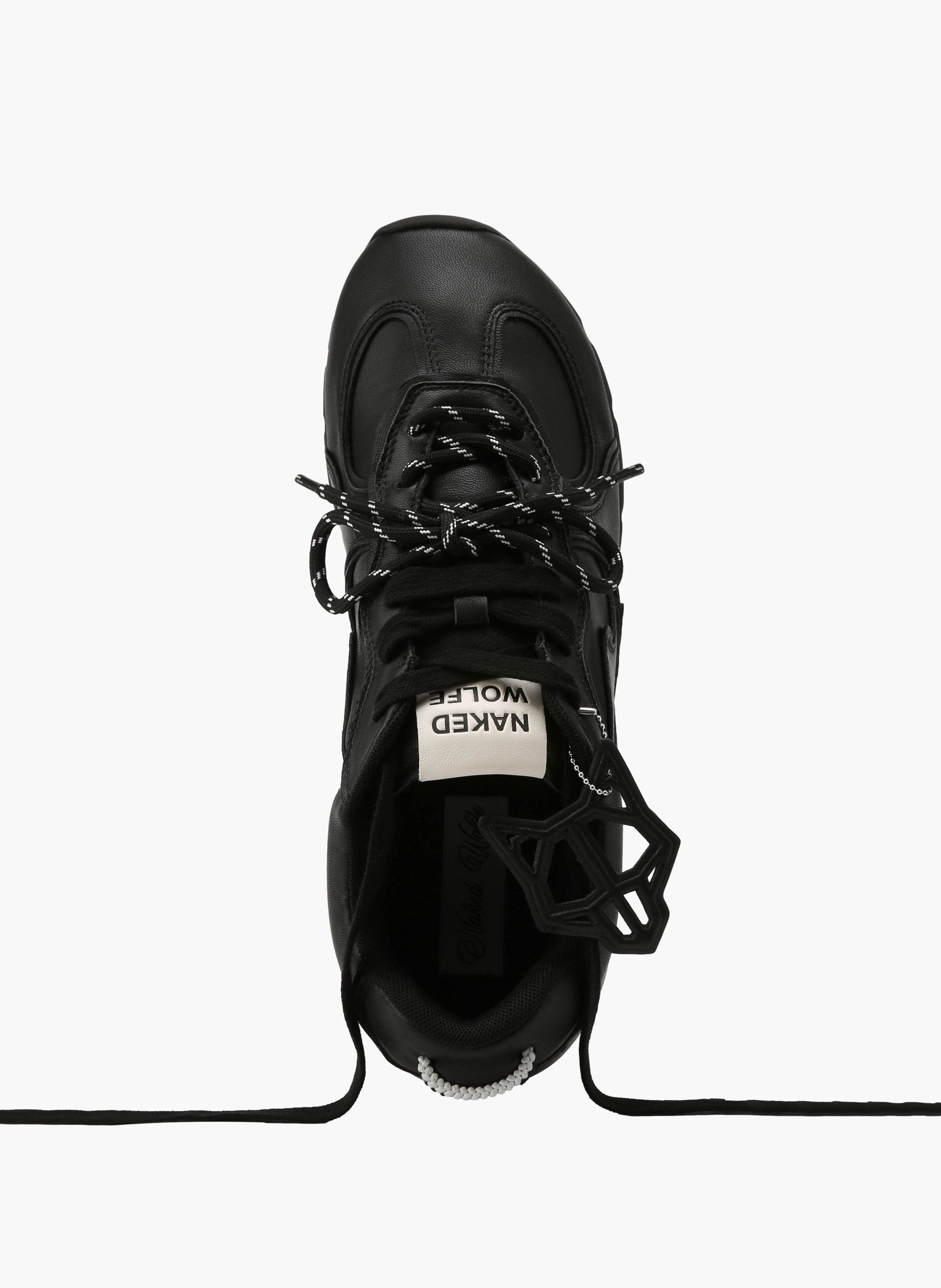 Baskets ace en cuir NAKED WOLFE Noir
