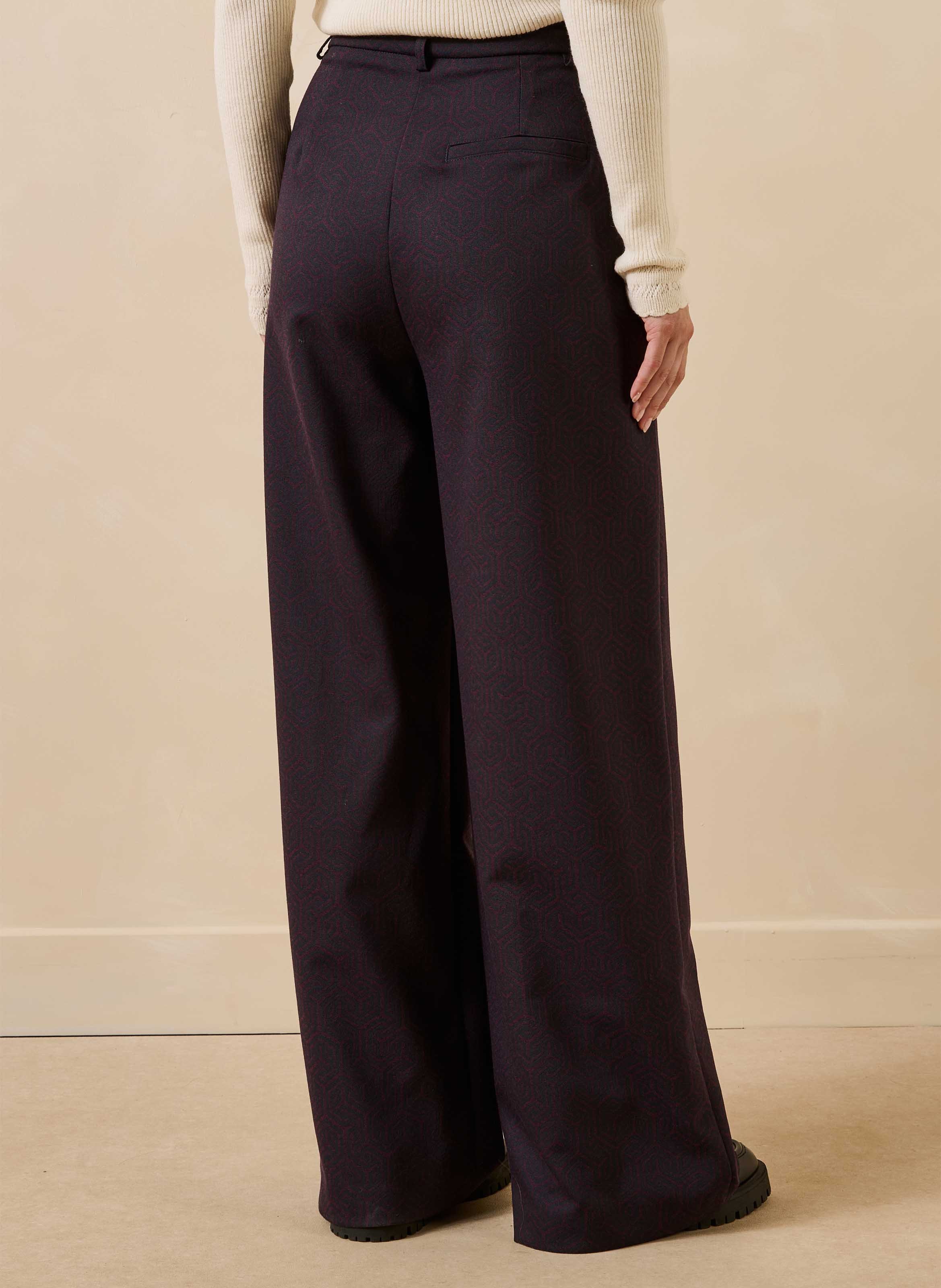 Wijde hoge taille broek LA FEE MARABOUTEE Veelkleurig