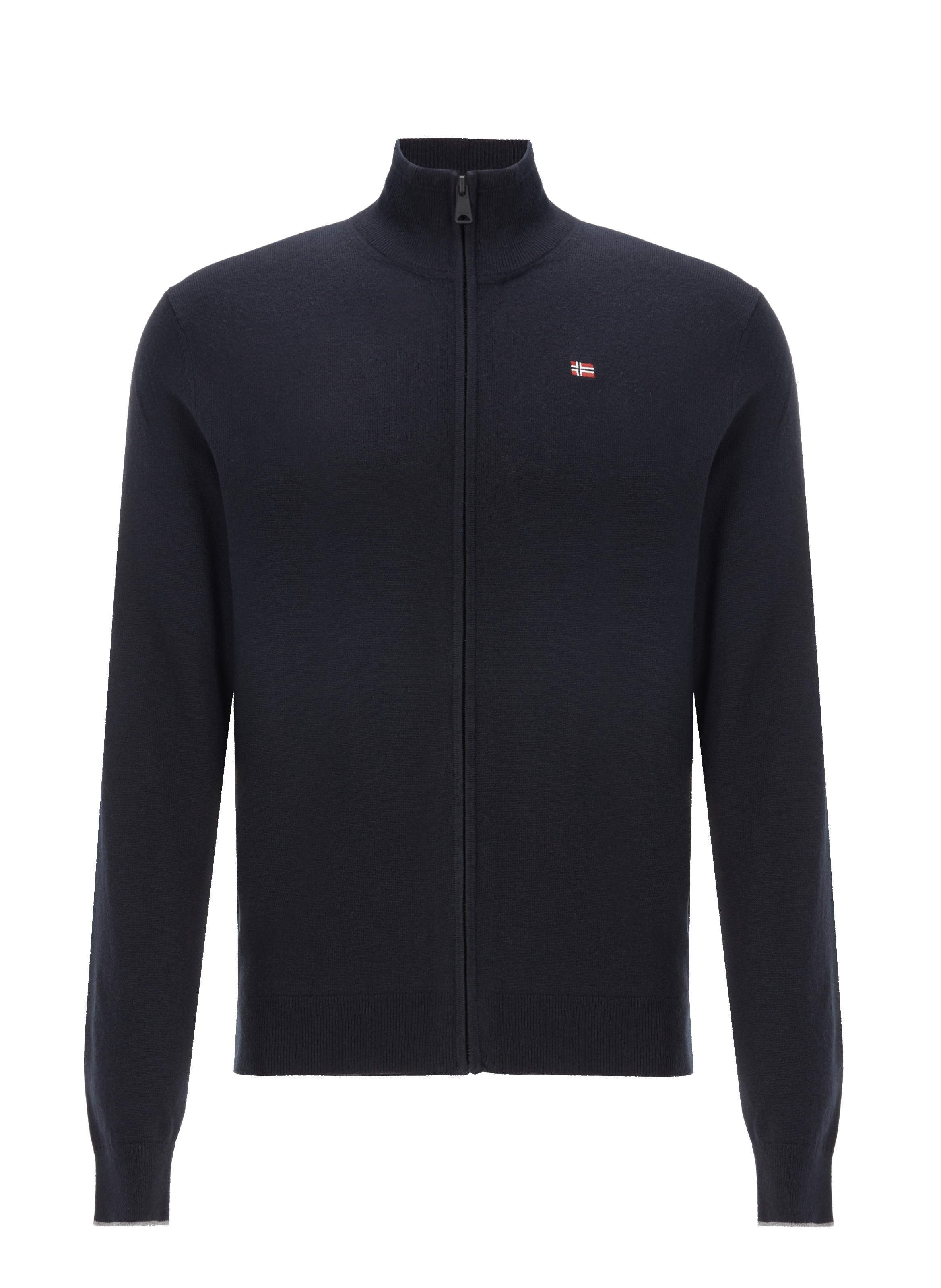 Pull zippé en laine