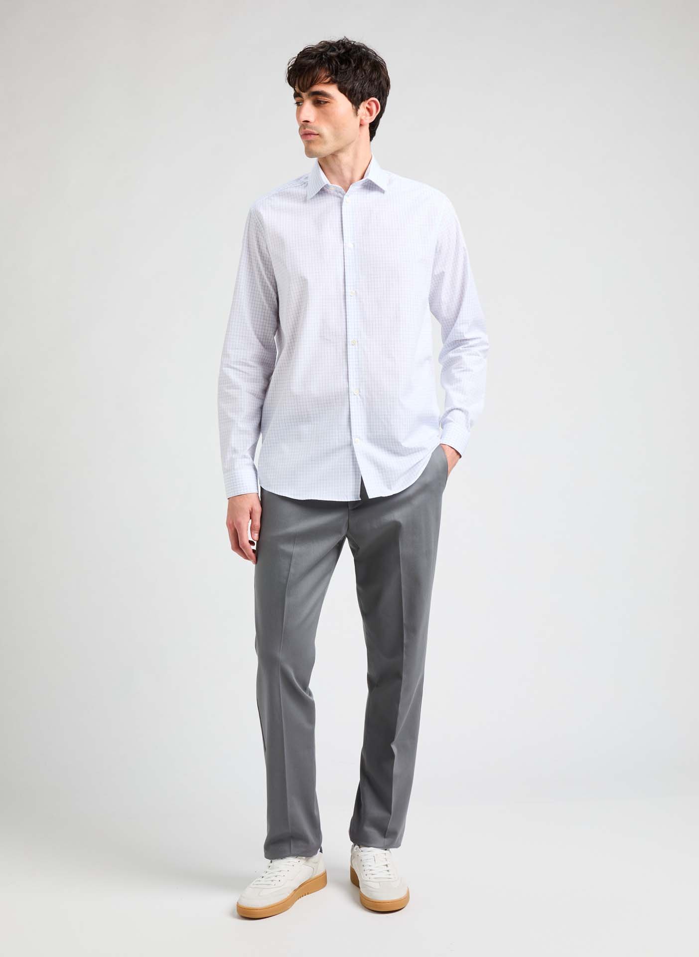 Chemise à carreaux Fezeus AU PRINTEMPS PARIS Bleu