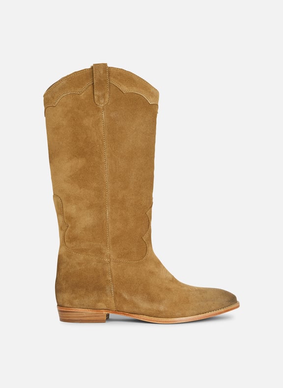 Bottes en cuir Beige by IKKS IKKS Bottes en cuir Beige