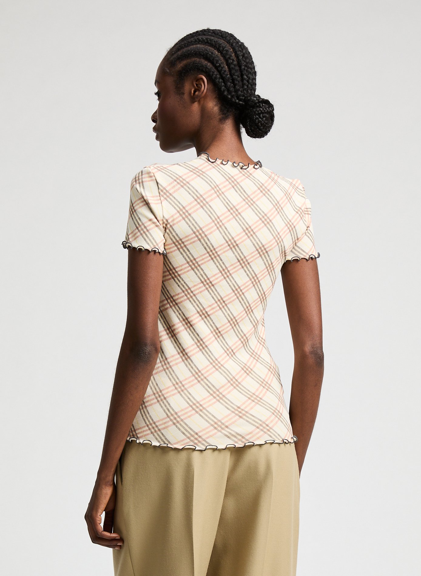Checked top BURBERRY Multicolour