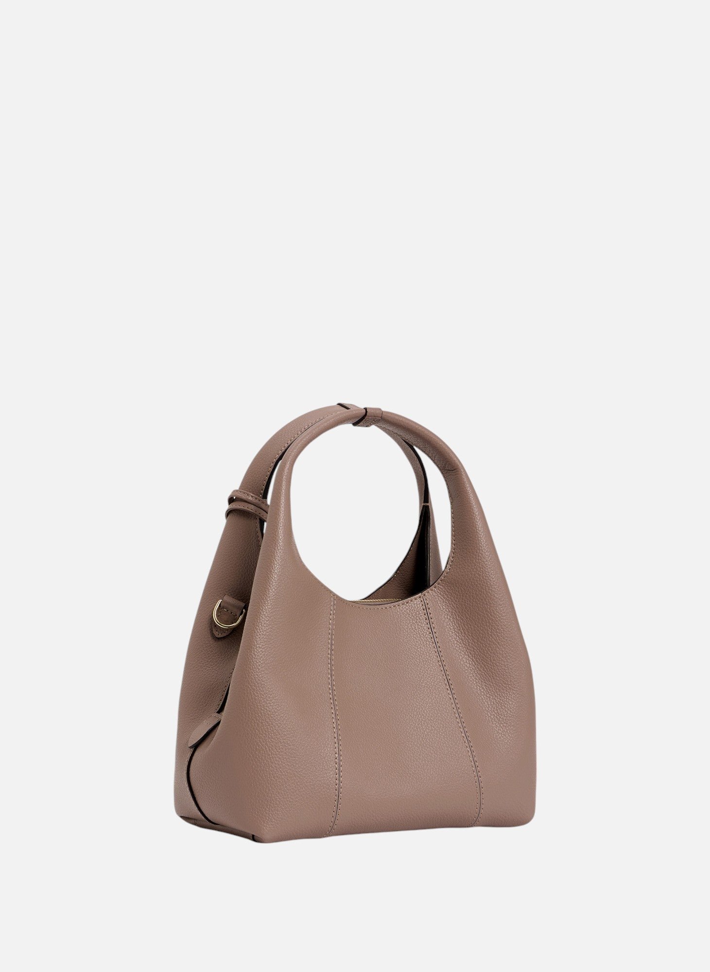 Petit sac à main juliette en cuir grainé LE TANNEUR Gris