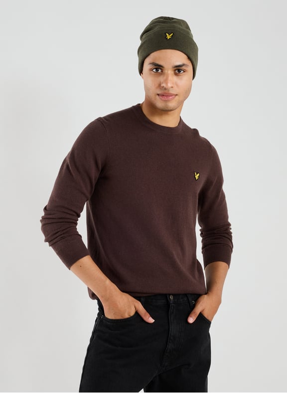 Pull en laine et coton Marron by LYLE & SCOTT LYLE & SCOTT Pull en laine et coton Marron