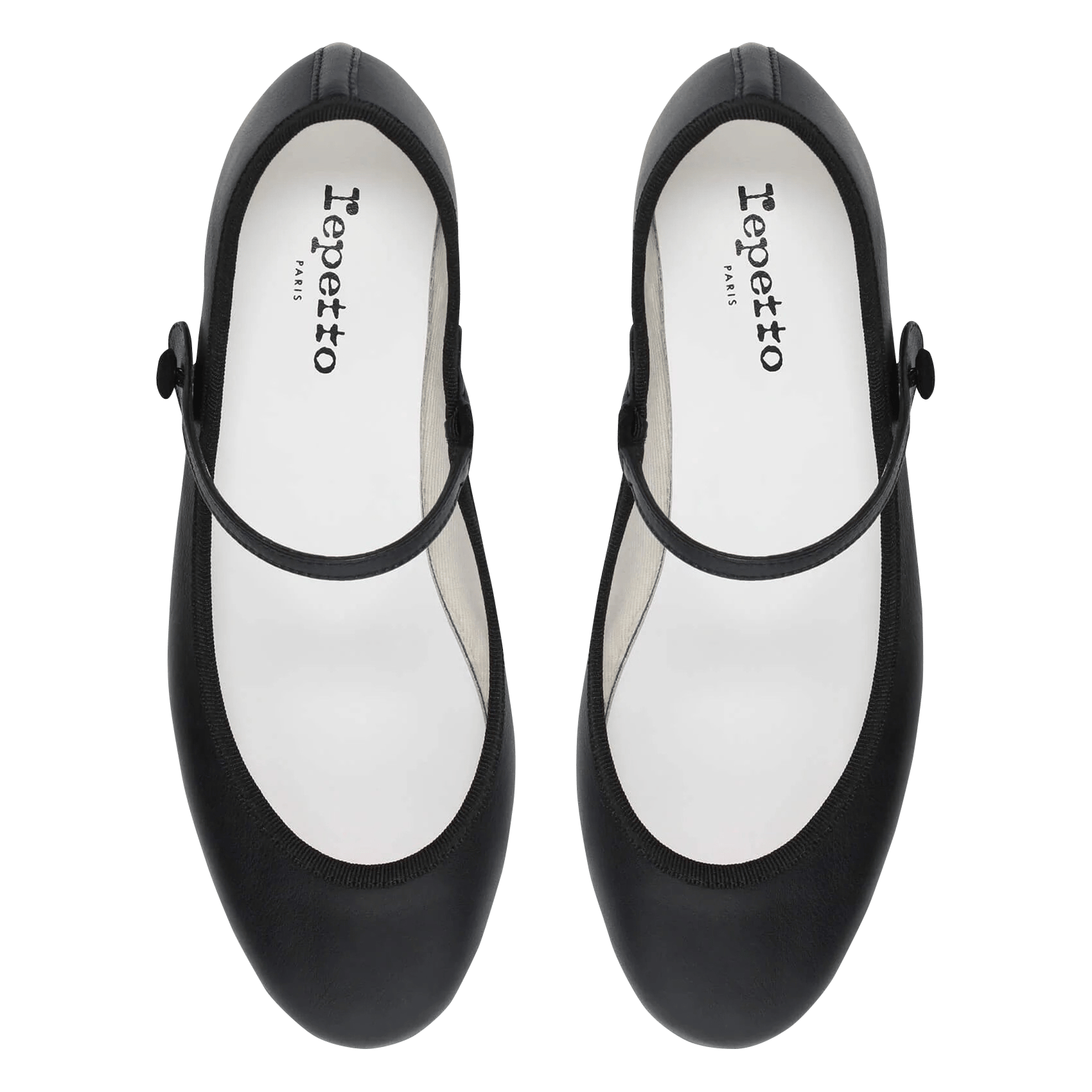 Babies en cuir REPETTO Noir