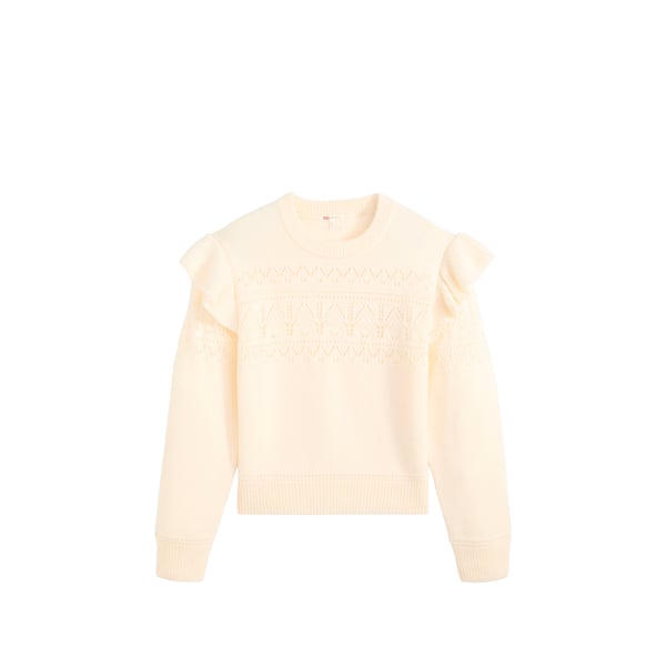 Levi's Pull Côtelé À Col Rond In Pink