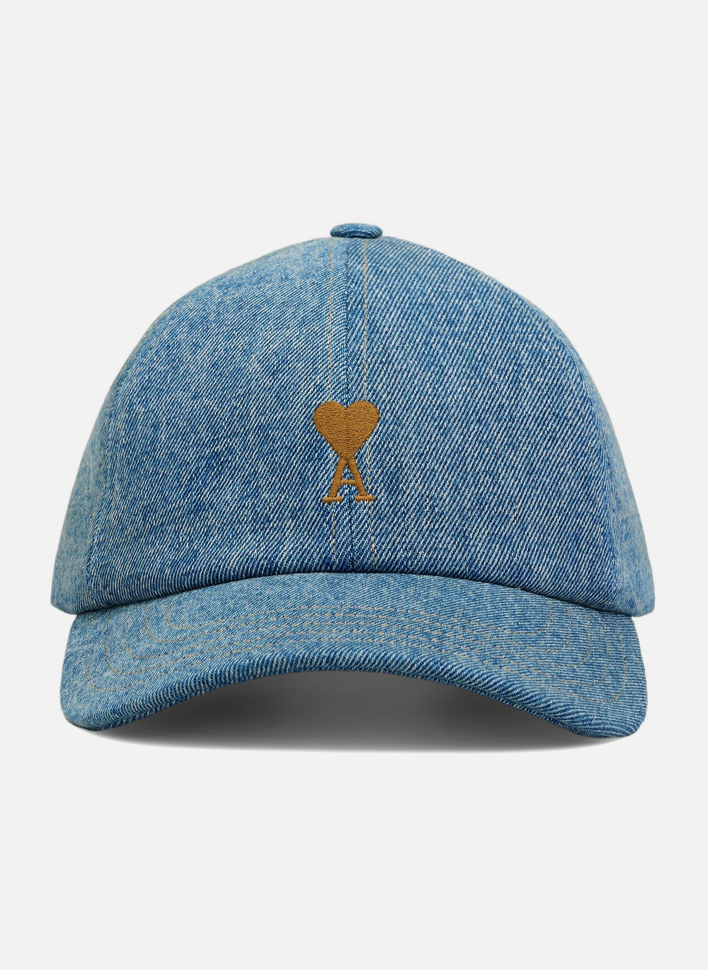 Casquette broderie ami de coeur en coton unisexe AMI PARIS Bleu