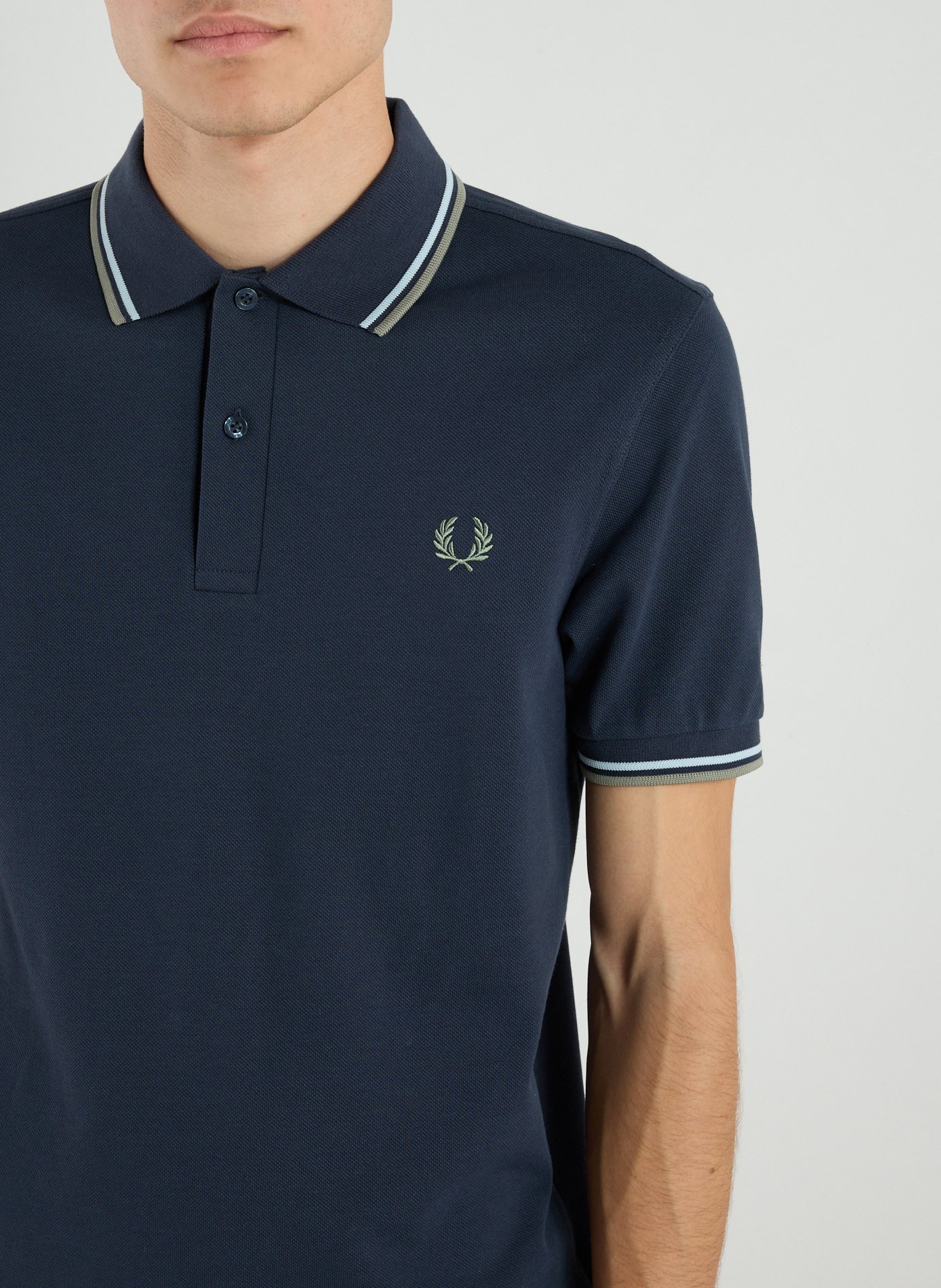 Polo en coton piqué FRED PERRY Bleu