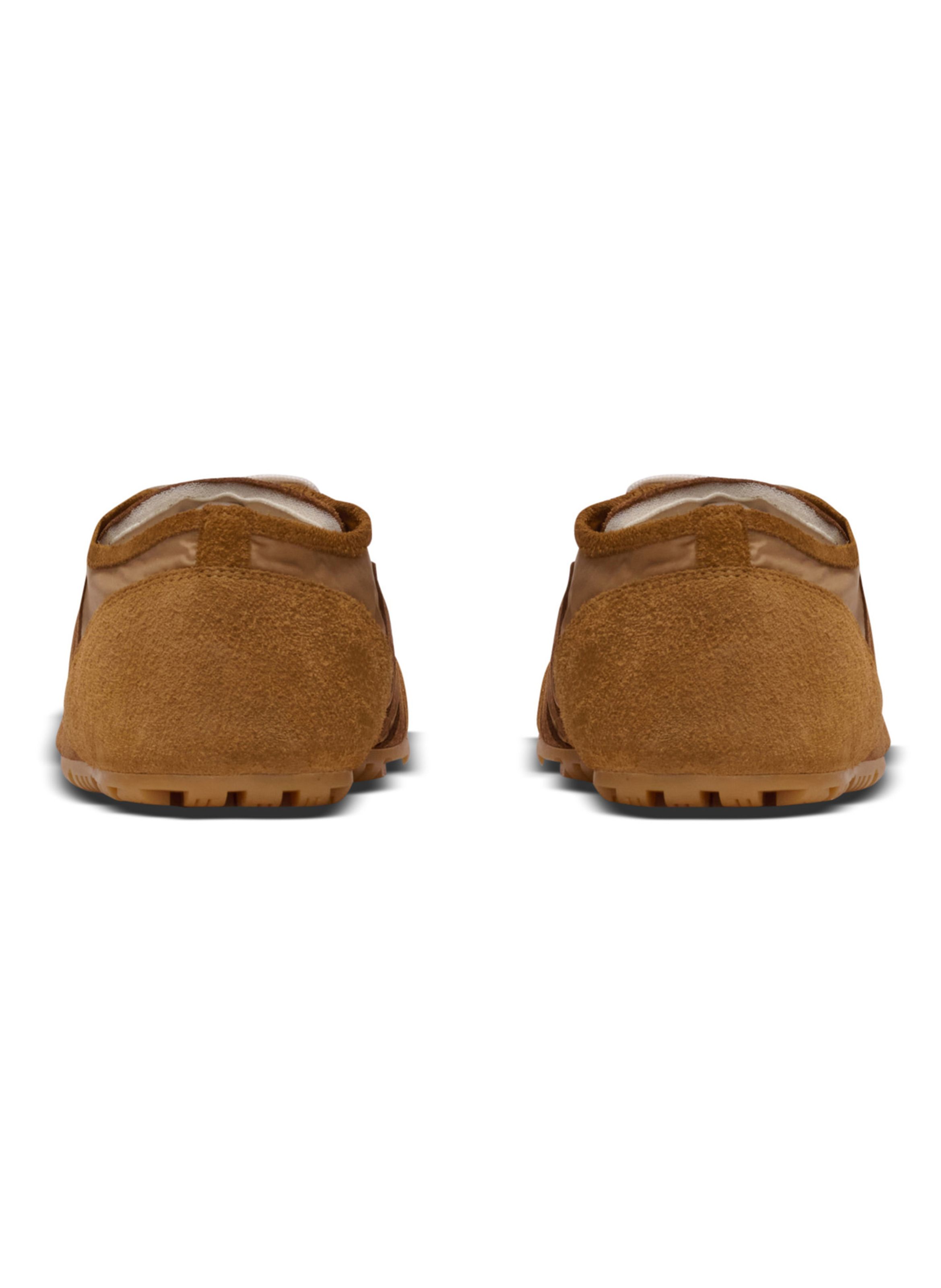 Baskets racer 45 en daim et nylon BALMAIN Marron