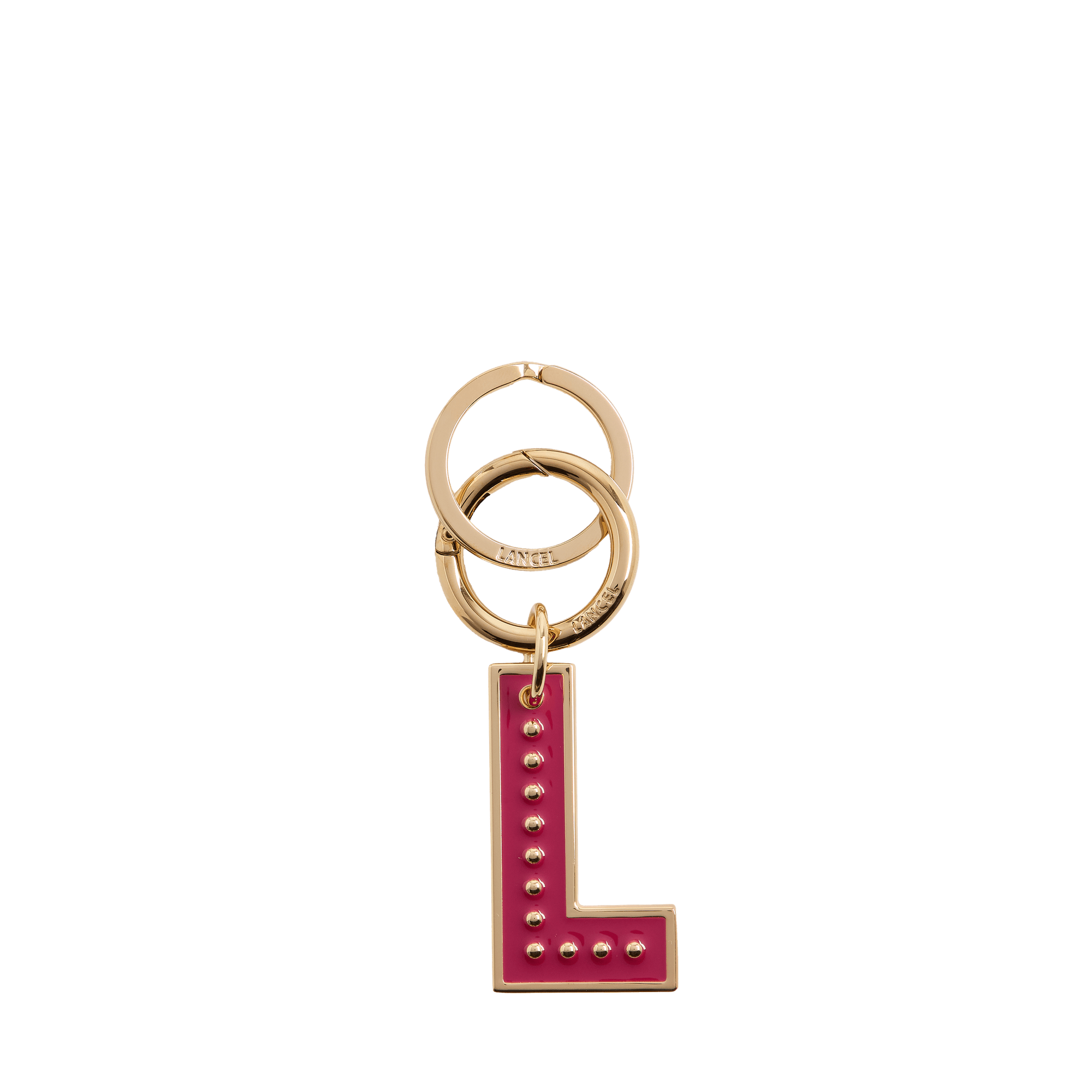 Porte-clés ailes de lancel en métal LANCEL Rose