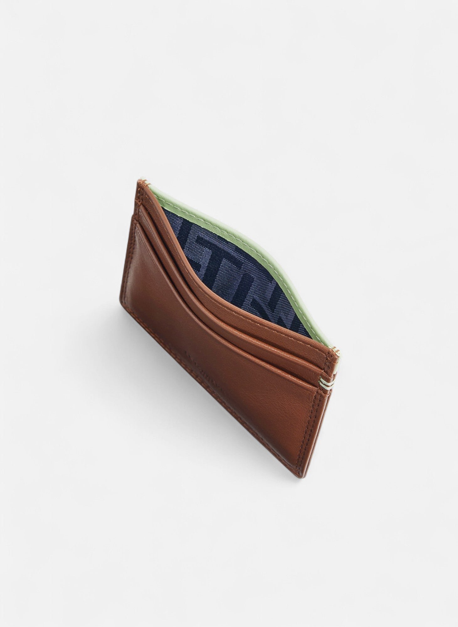 Porte cartes martin en cuir lisse LE TANNEUR Marron