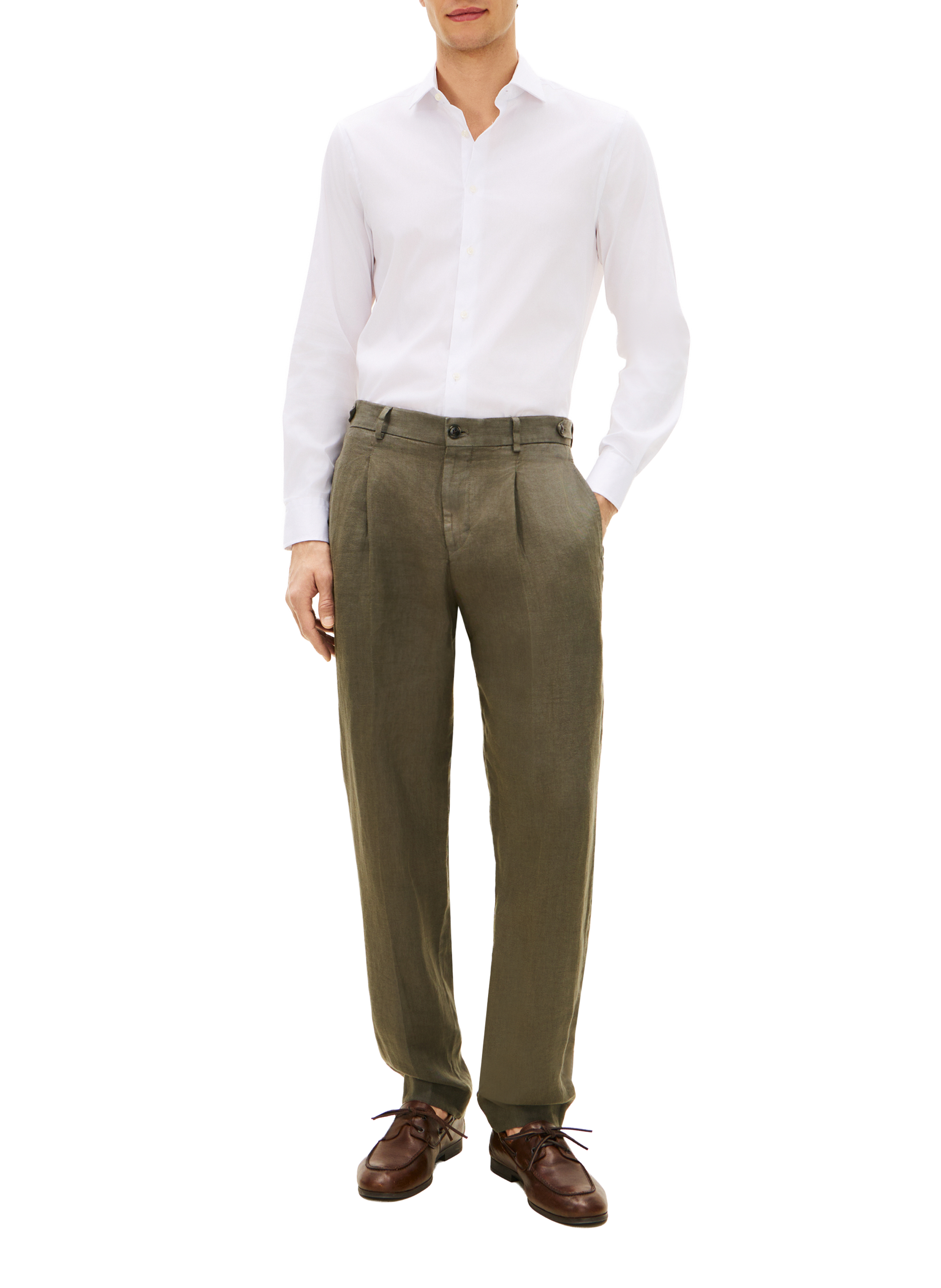 Straight cotton blend Shirt TOMMY HILFIGER White