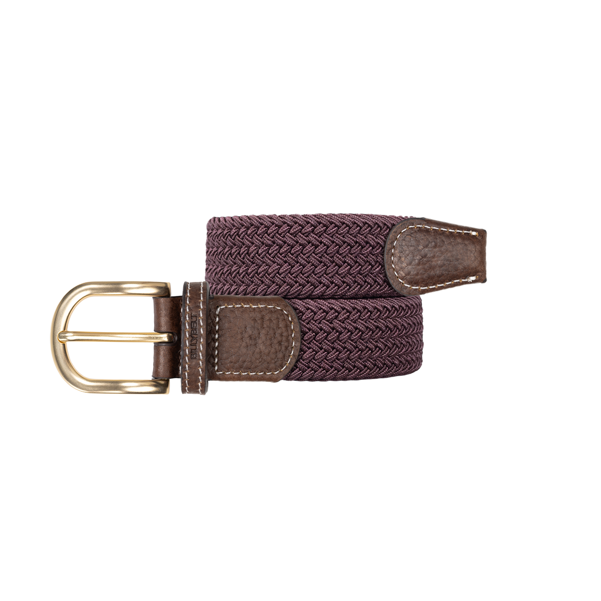 Ceinture tressée élastique unie BILLYBELT Rouge