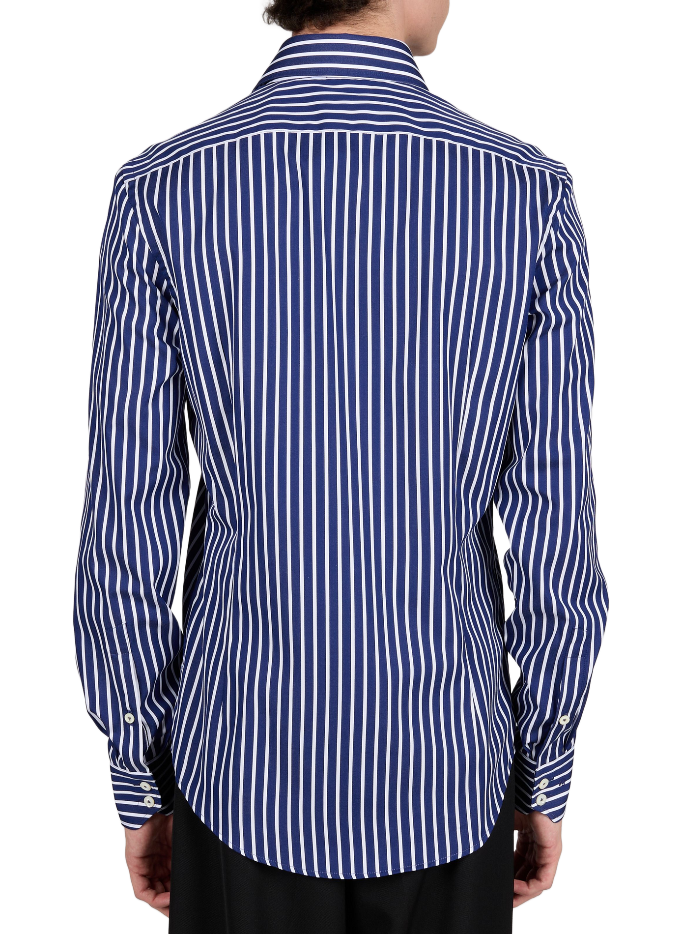 Slim striped cotton shirt VAN LAACK Blue