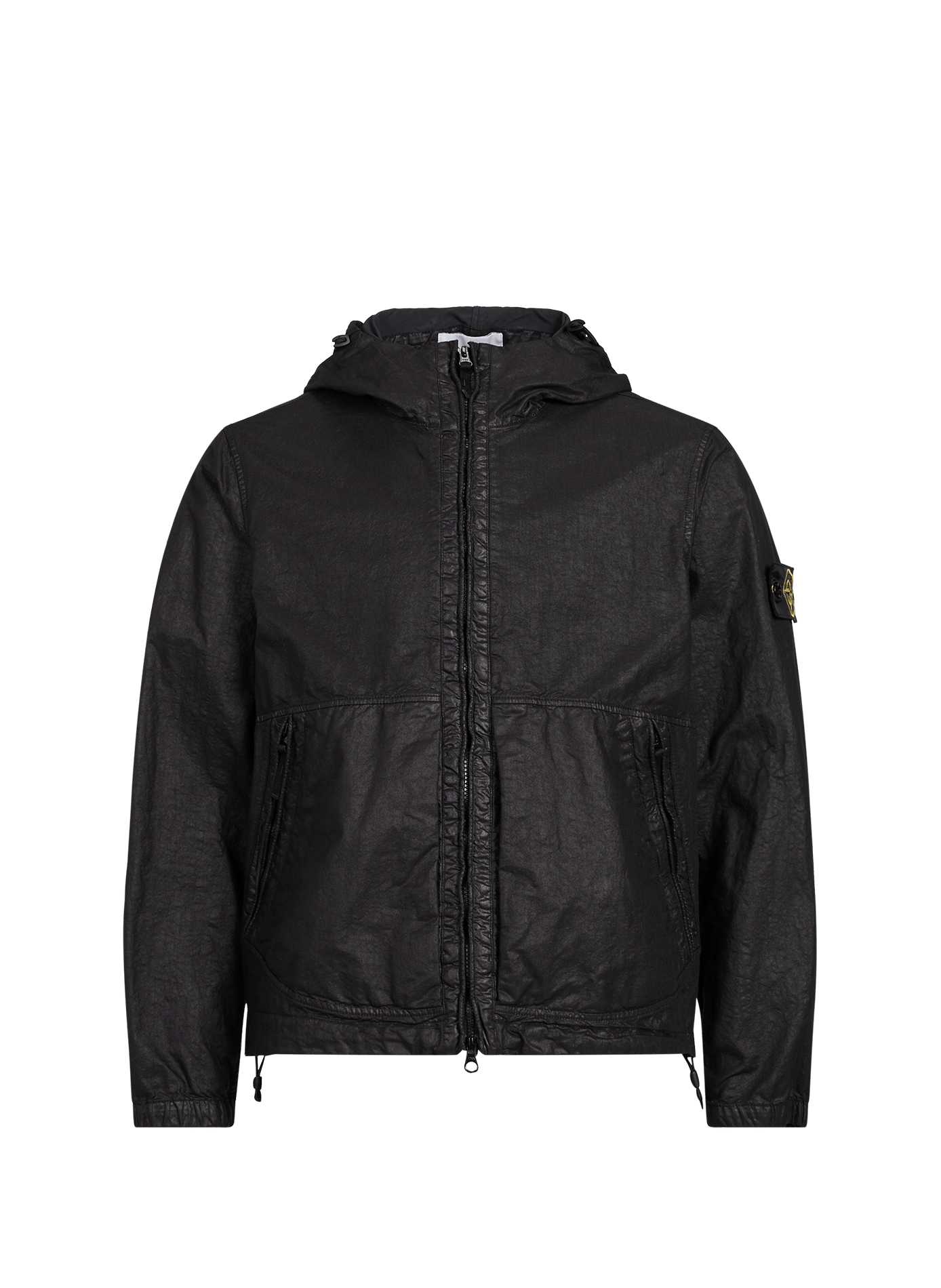 Veste oversize col montant à capuche STONE ISLAND Black