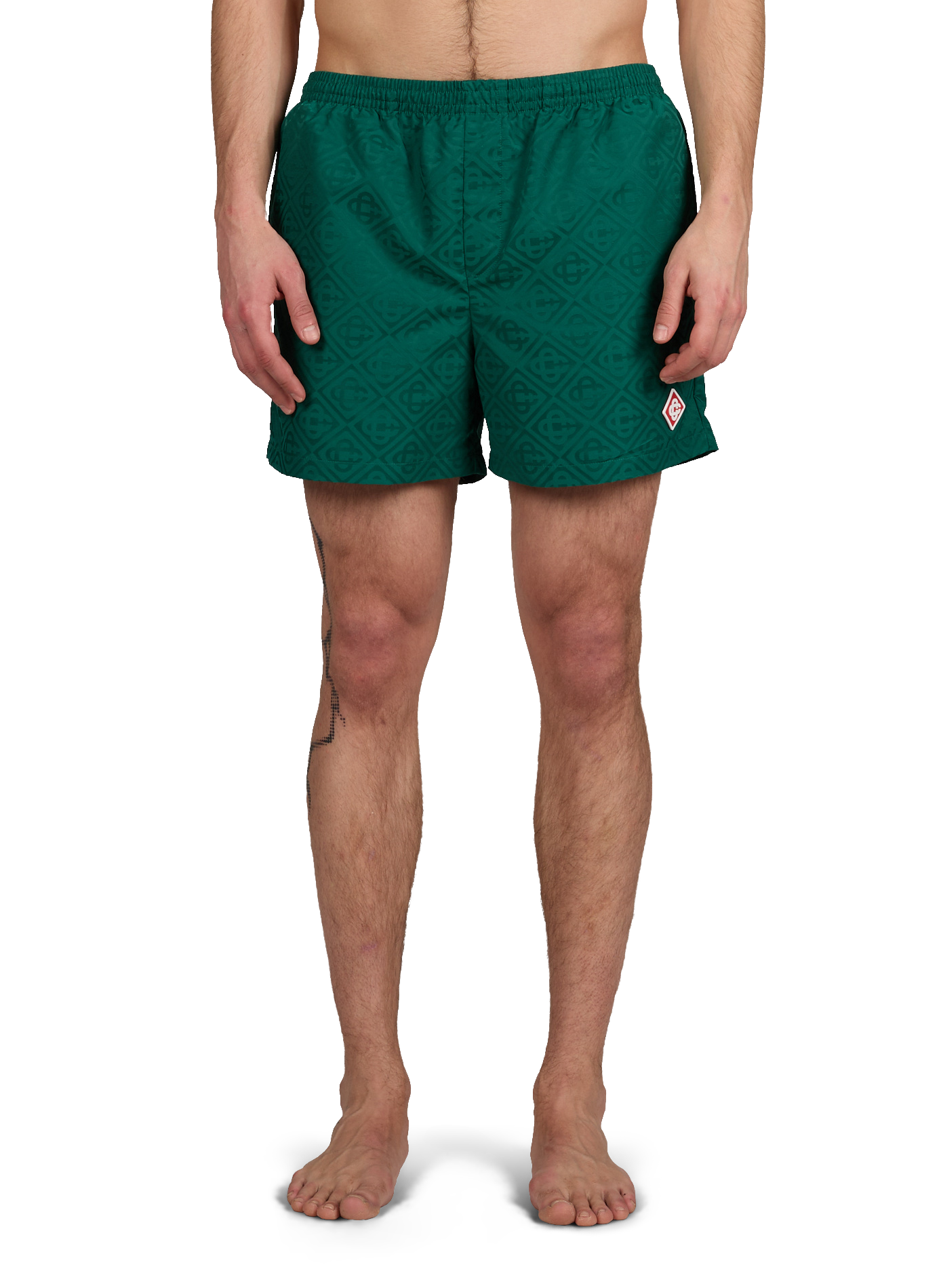 Logo swim shorts CASABLANCA PARIS Green