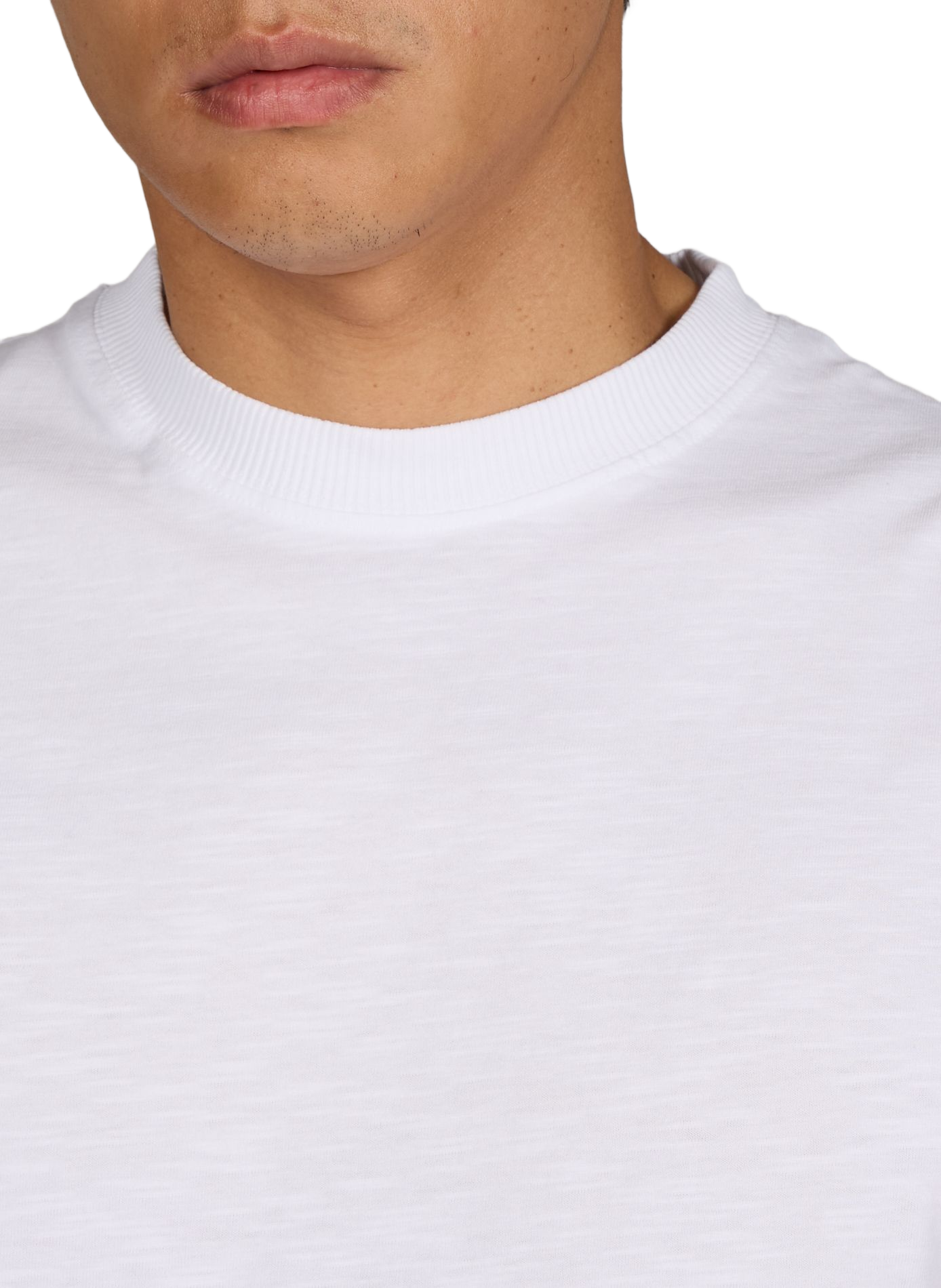 T-shirt uni à col rond en coton LAFAURIE Blanc