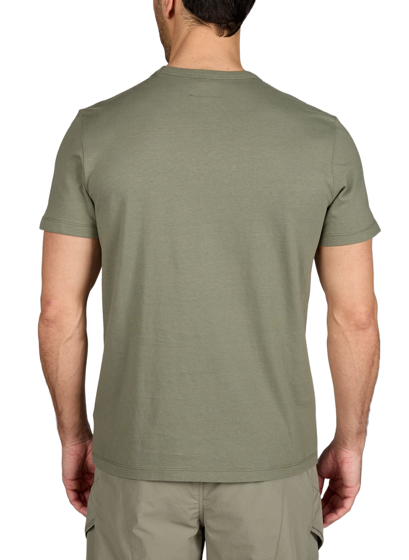 Round-neck cotton Elio T-shirt PARAJUMPERS Khaki
