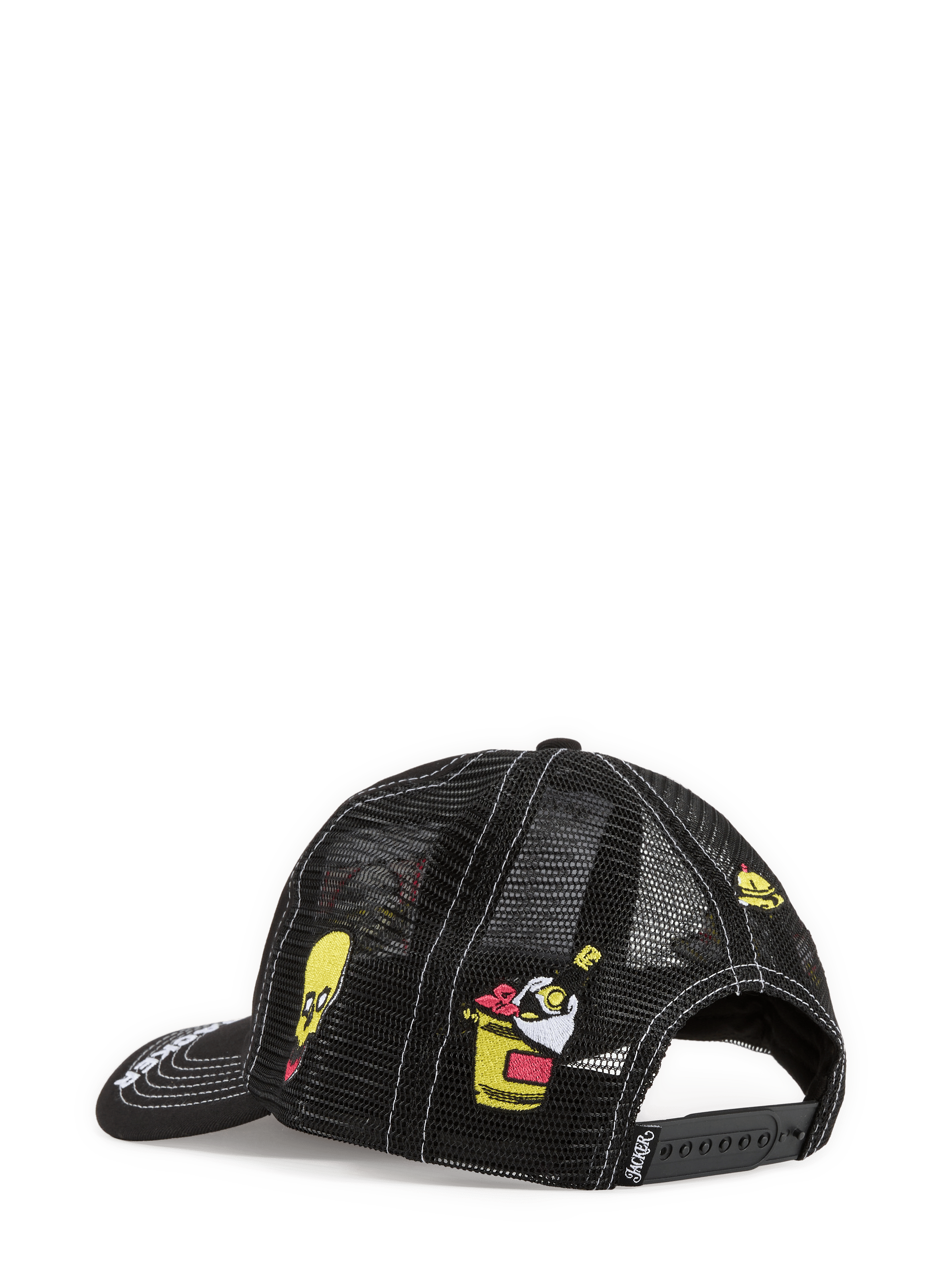 Casquette Deal Trucker brodée en mesh JACKER. Noir