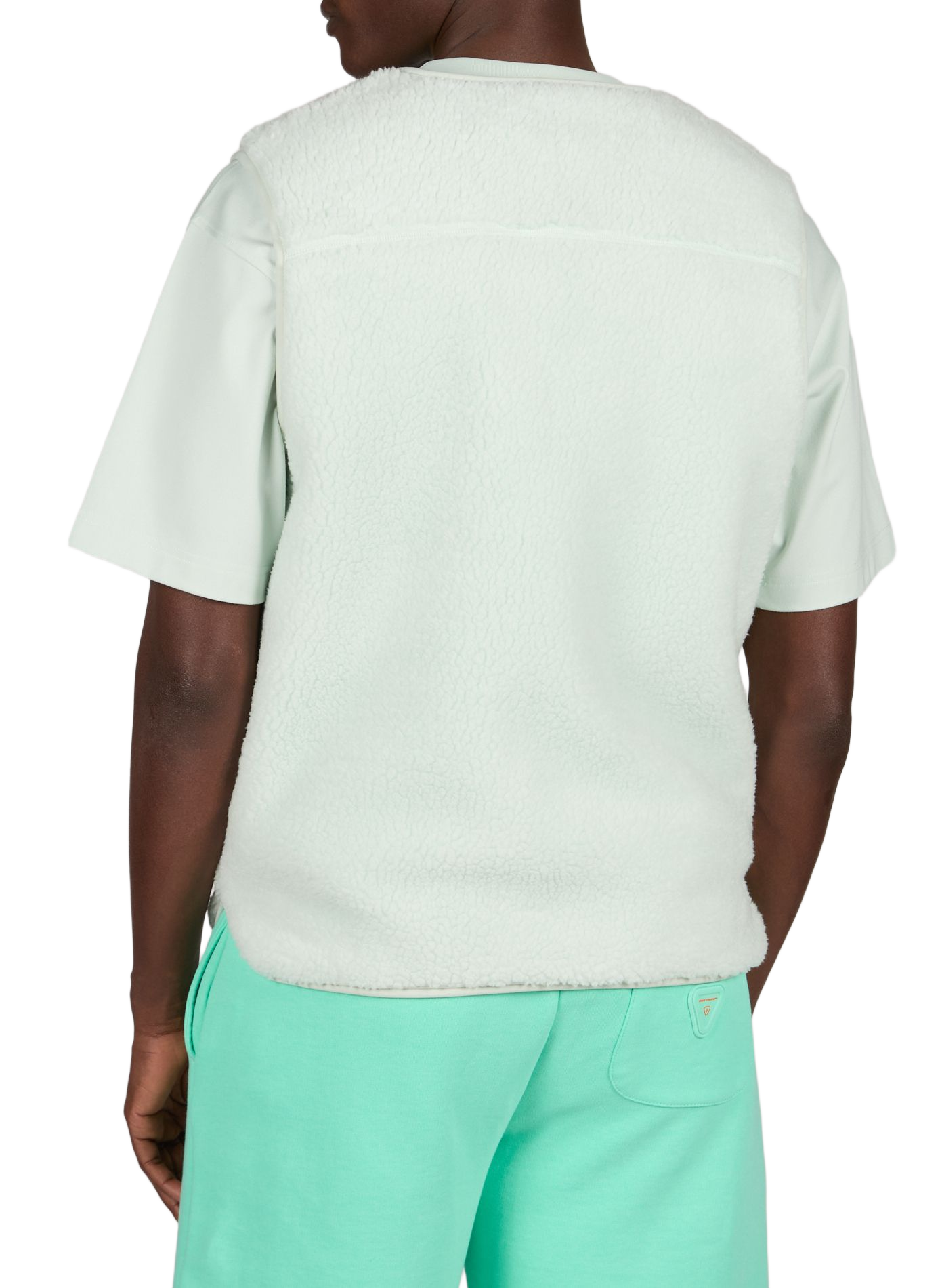 Sherpa sleeveless jacket GERTRUDE ET GASTON Green