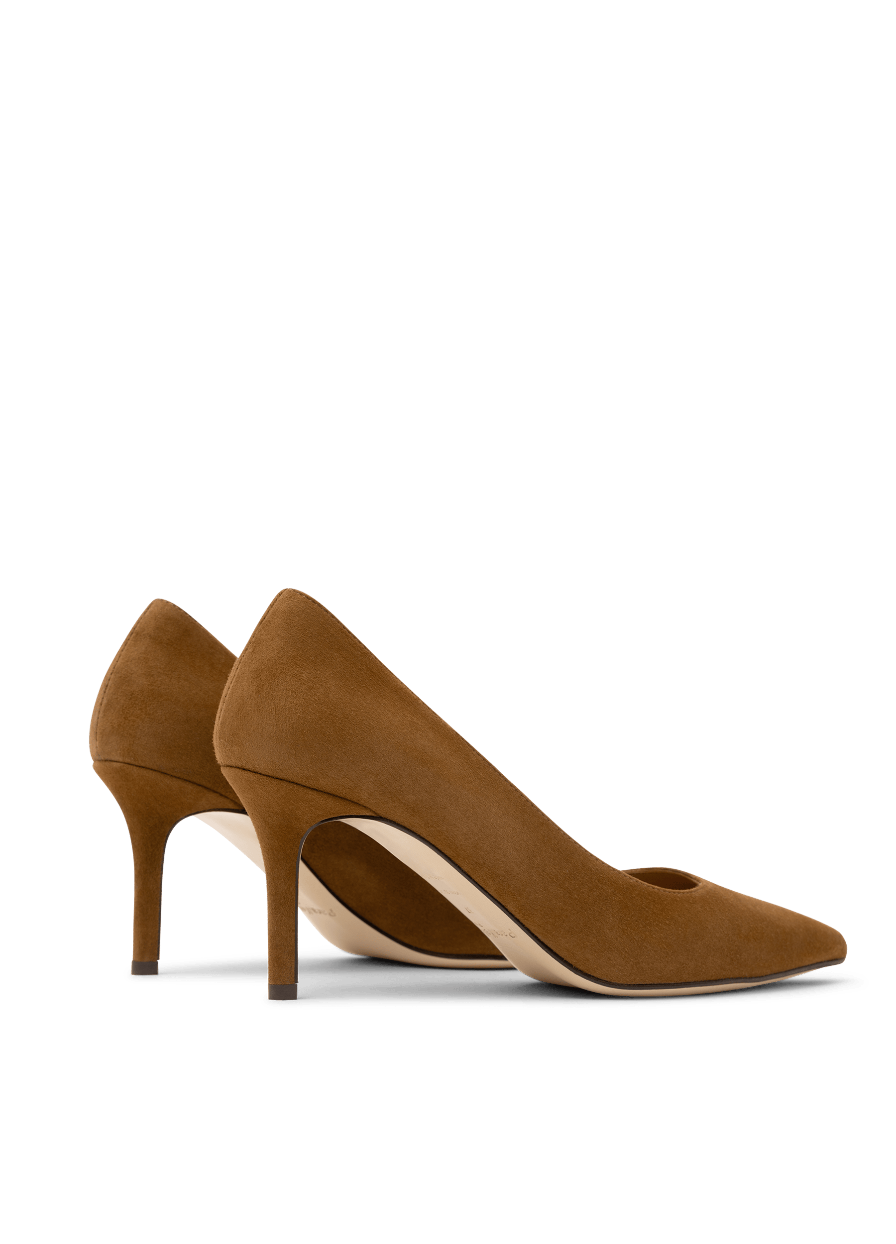 Escarpins yumba en chevre velours PARALLELE Marron