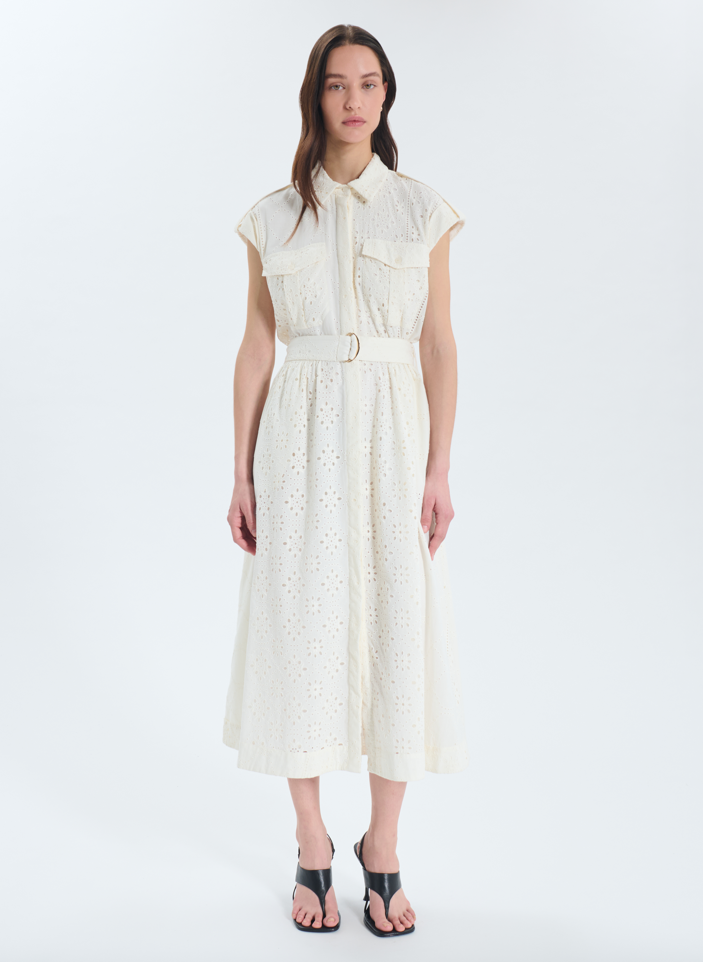 Robe  riyad ZAPA Blanc