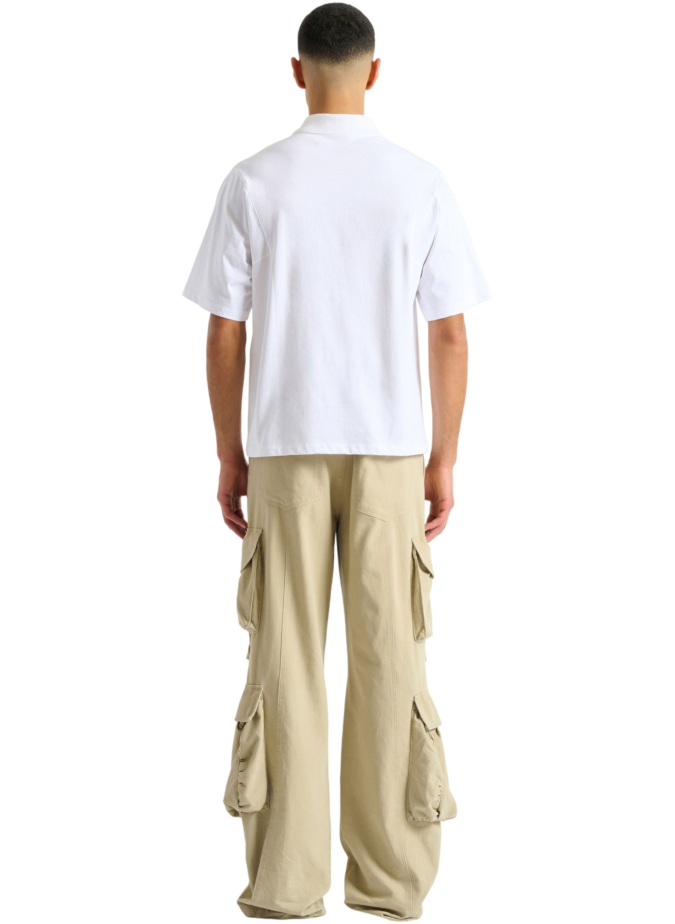 Polo balmain vine imprimé BALMAIN Blanc