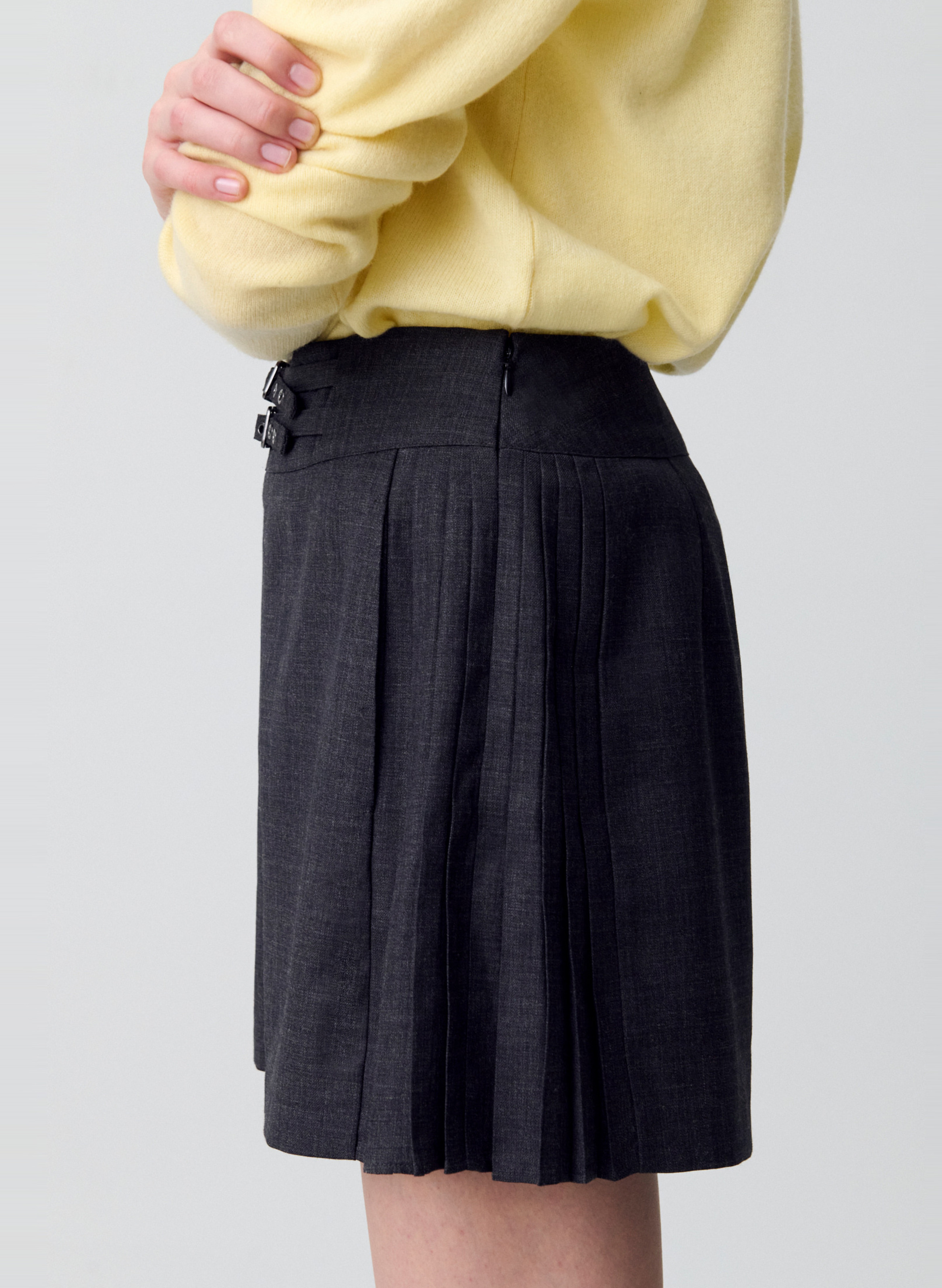 Short large à boucles erena CLAUDIE PIERLOT Gris