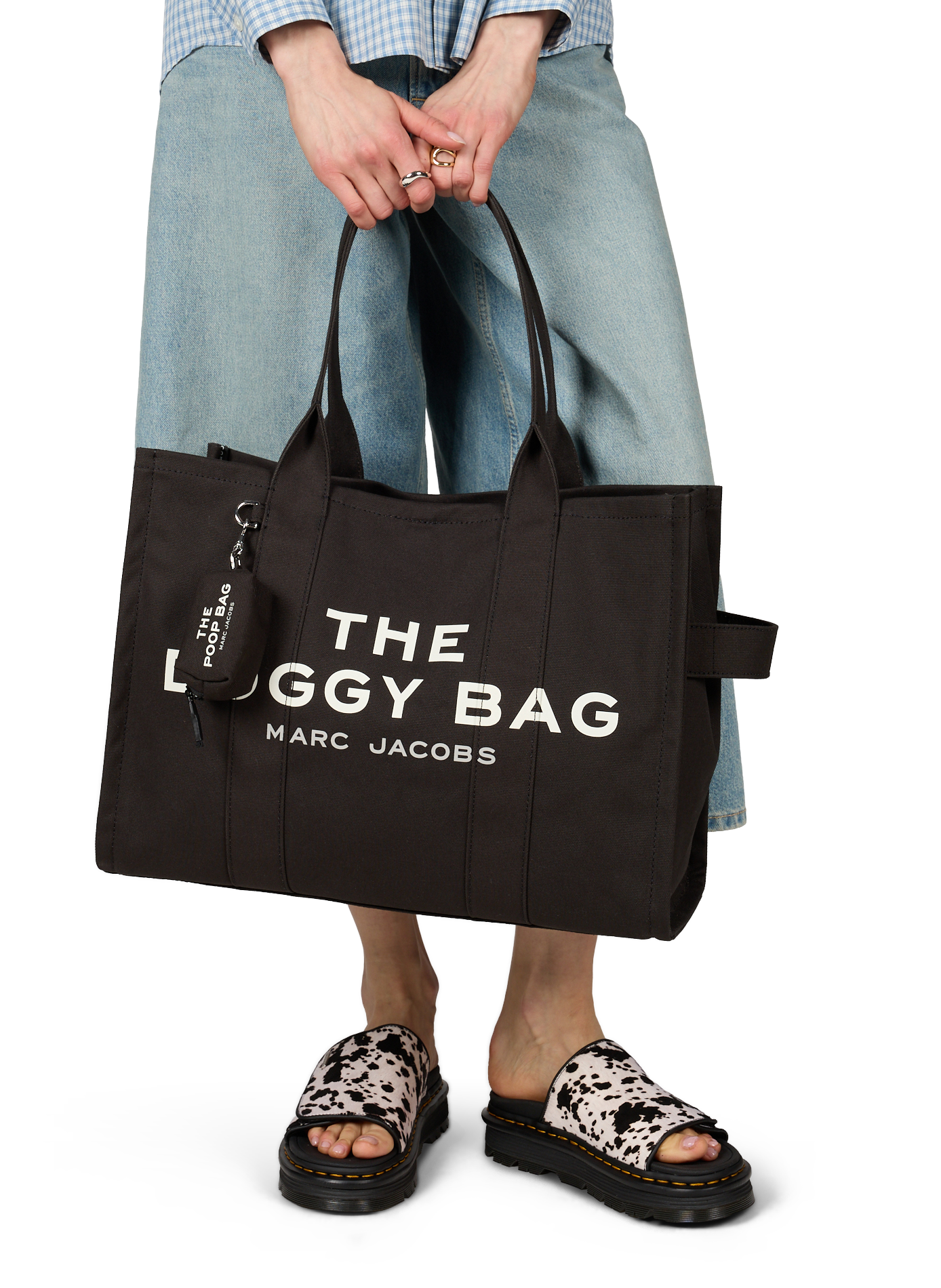 The Doggy Bag en coton MARC JACOBS Noir