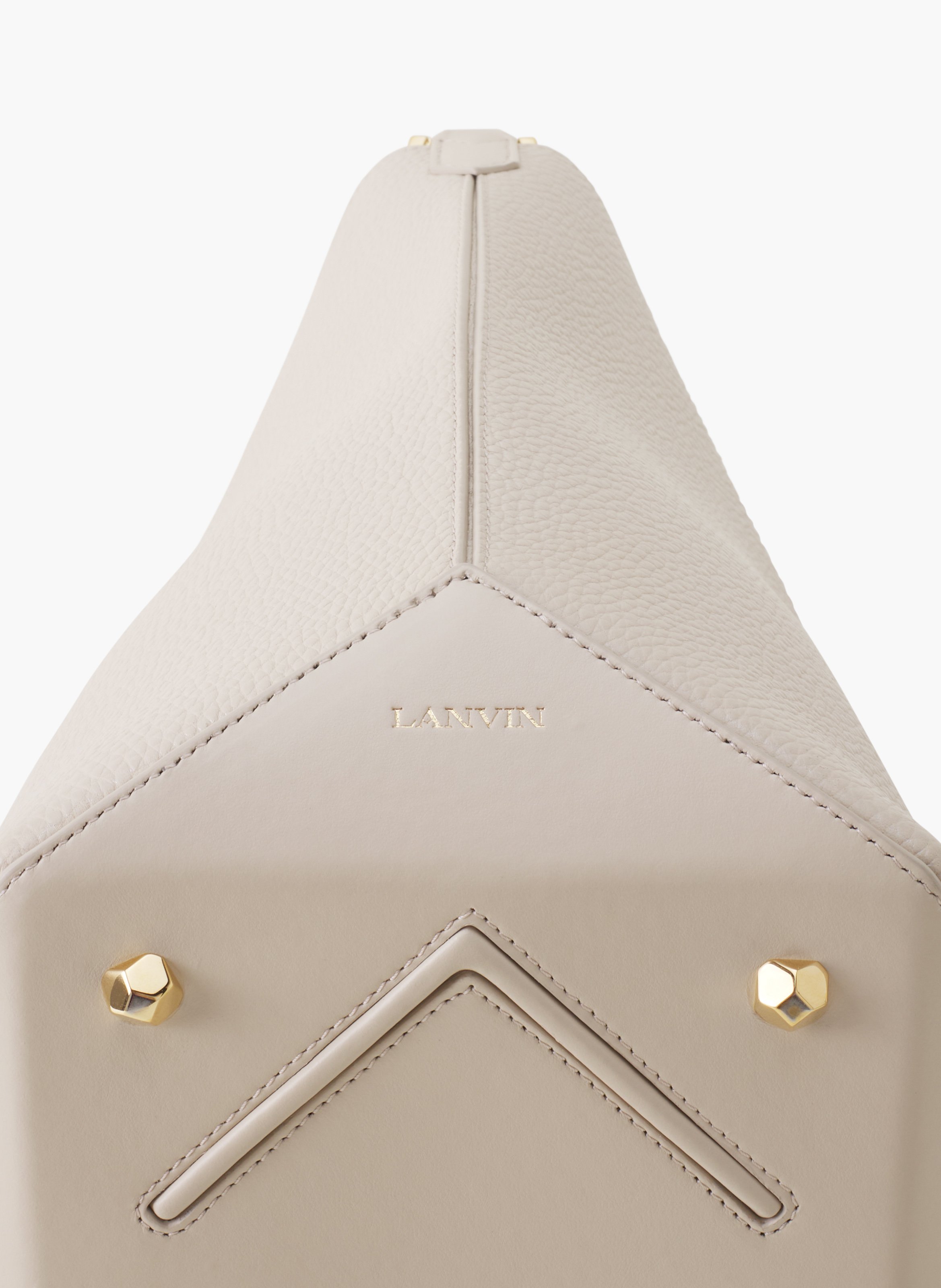 Sac seau catch by lanvin en cuir LANVIN Blanc