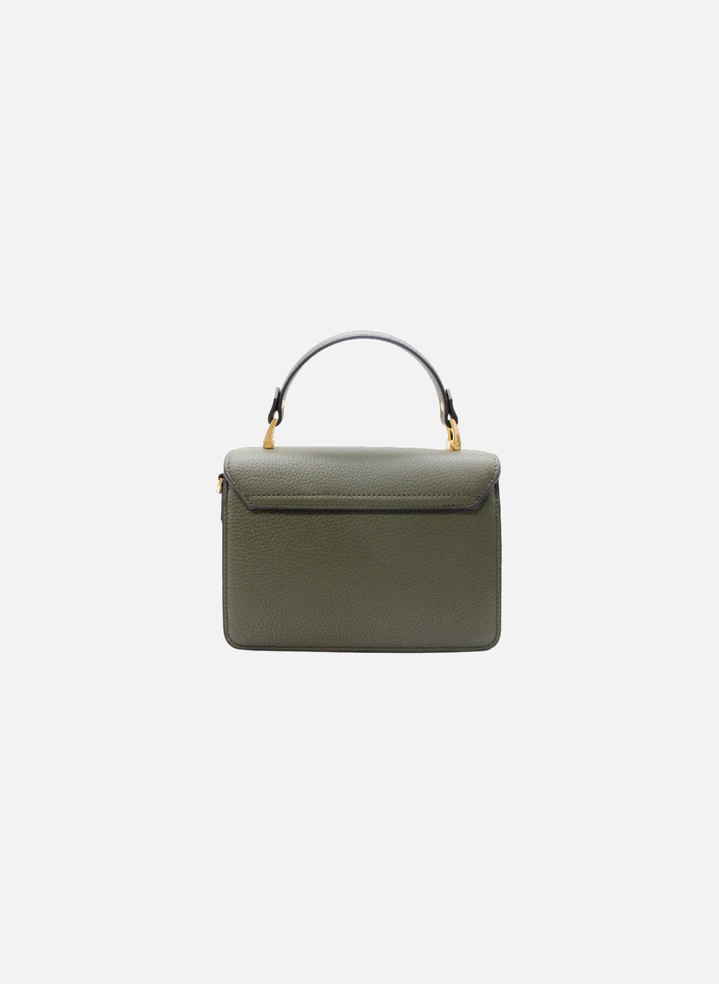 Auteuil | sac à main en cuir de vachette POURCHET Kaki