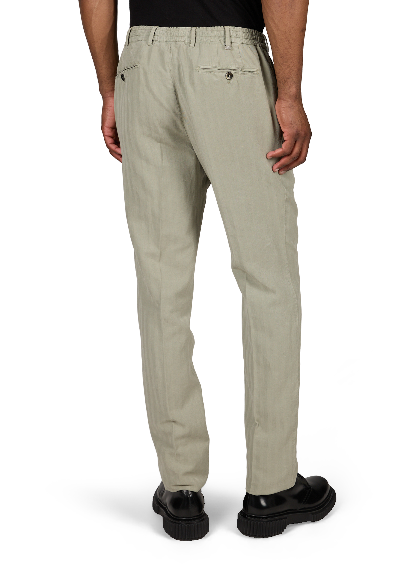 Trousers with ties PT01 Green