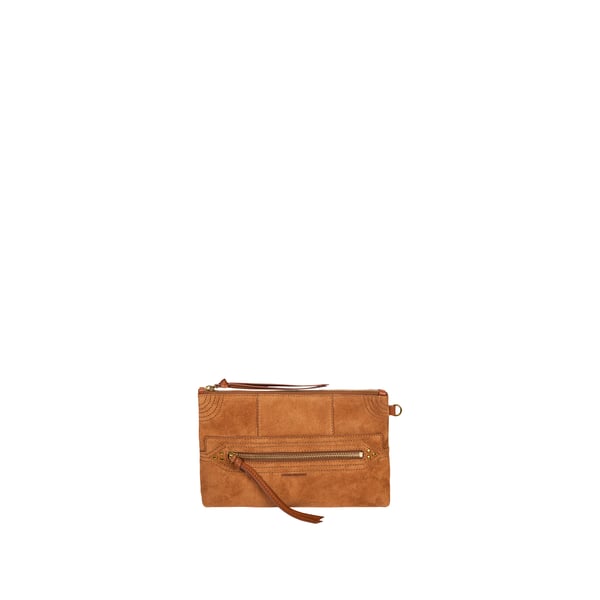 Pochette Lucky en cuir velours Pochette Lucky en cuir velours