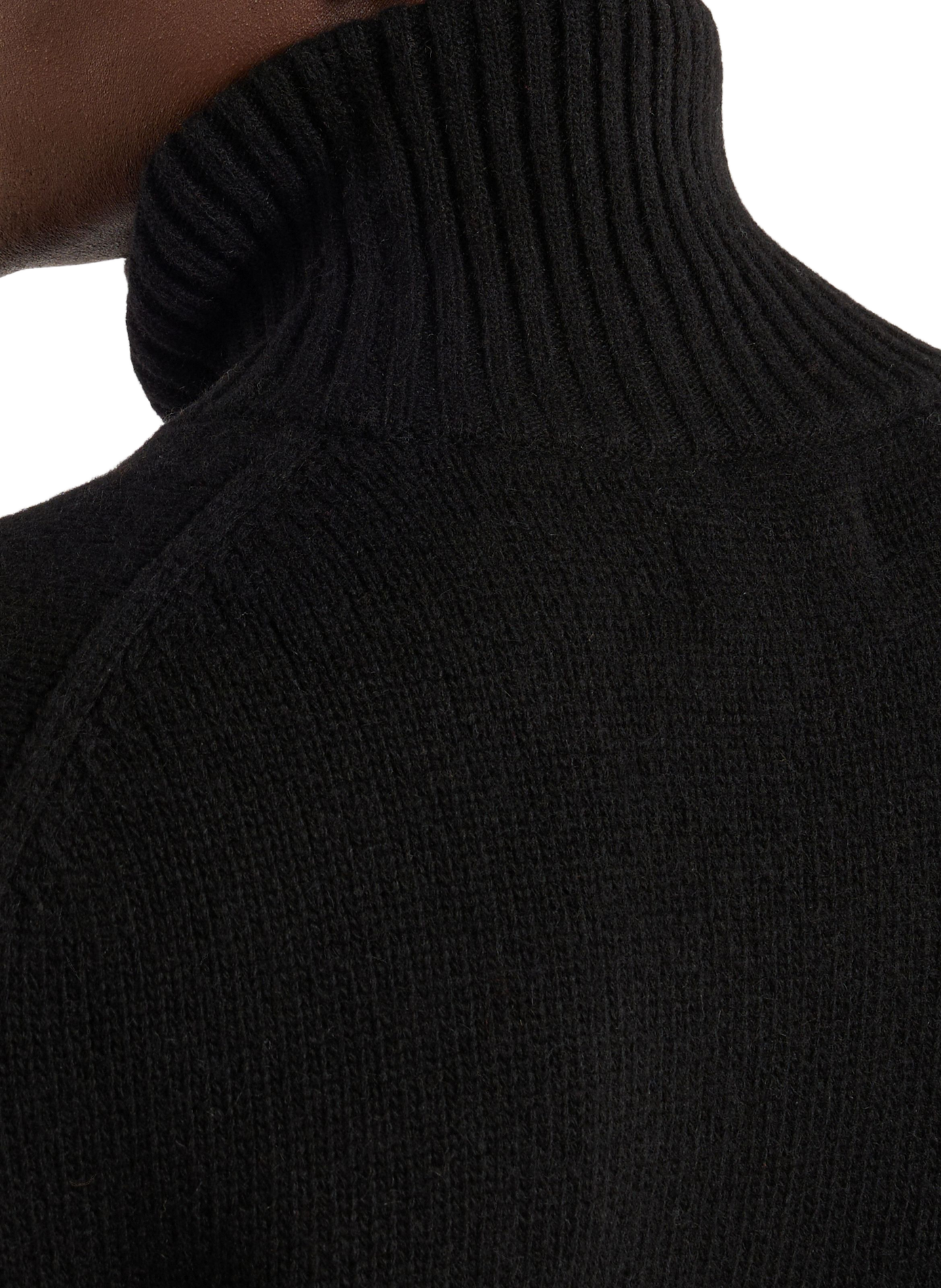 Wollpullover mit Stehkragen aus Merinowolle | Schwarz SAISON 1865 Herren