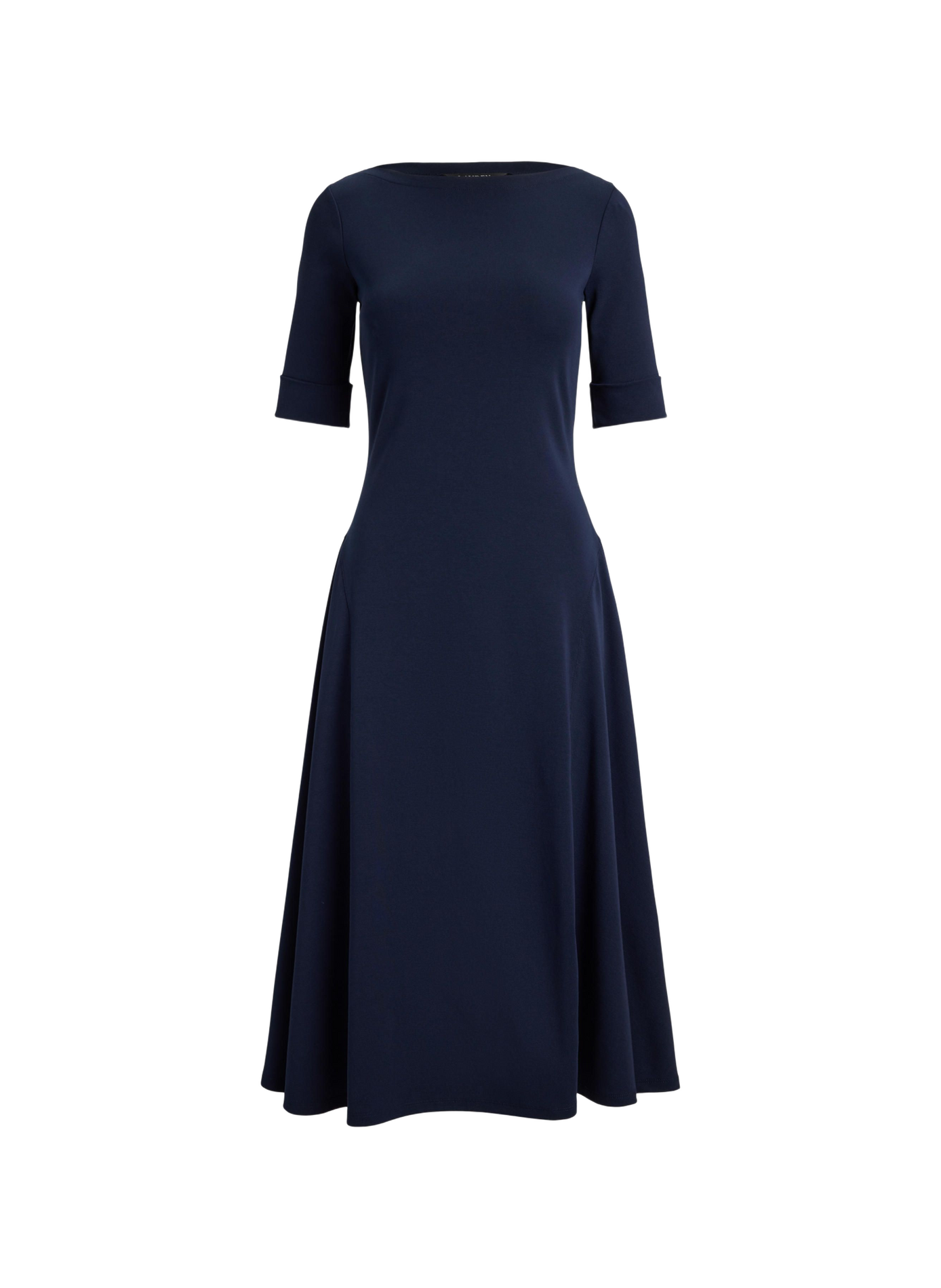 Robe évasée en coton mélangé LAUREN Bleu