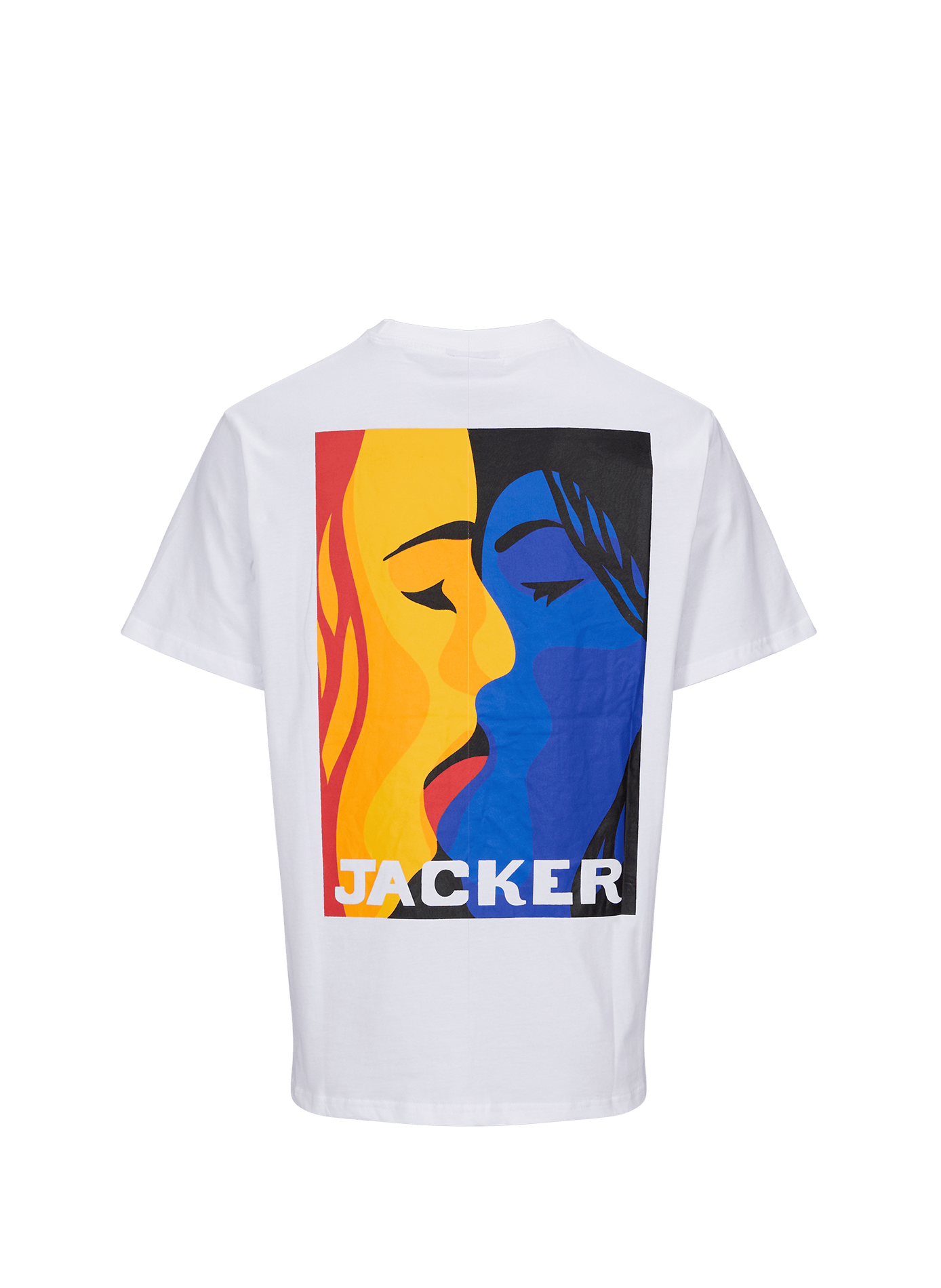 T-shirt en coton JACKER. Blanc