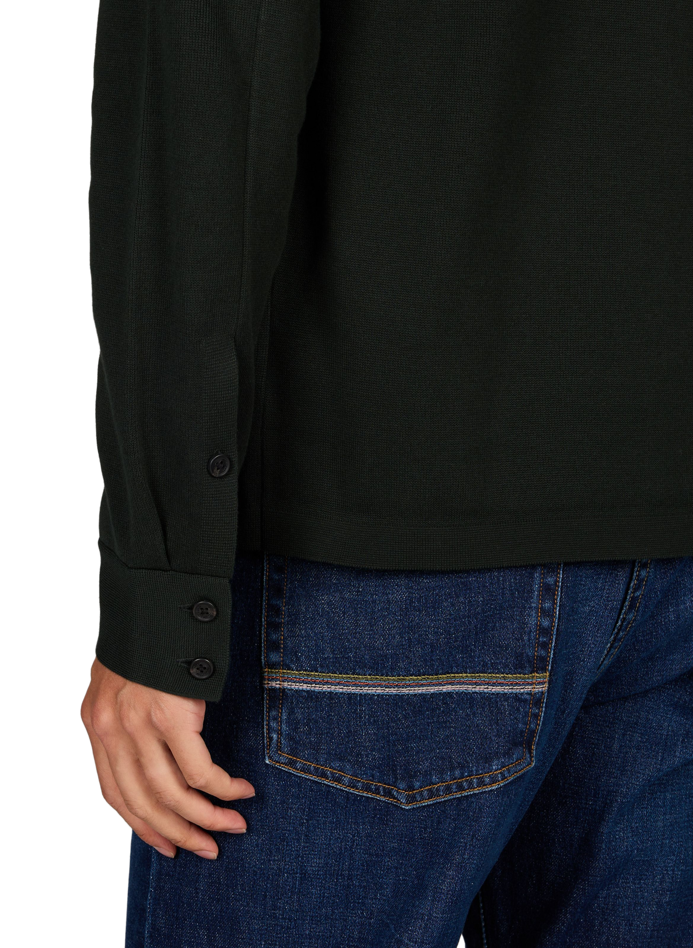 Langärmliges Poloshirt mit Knopfleiste FRED PERRY Grun