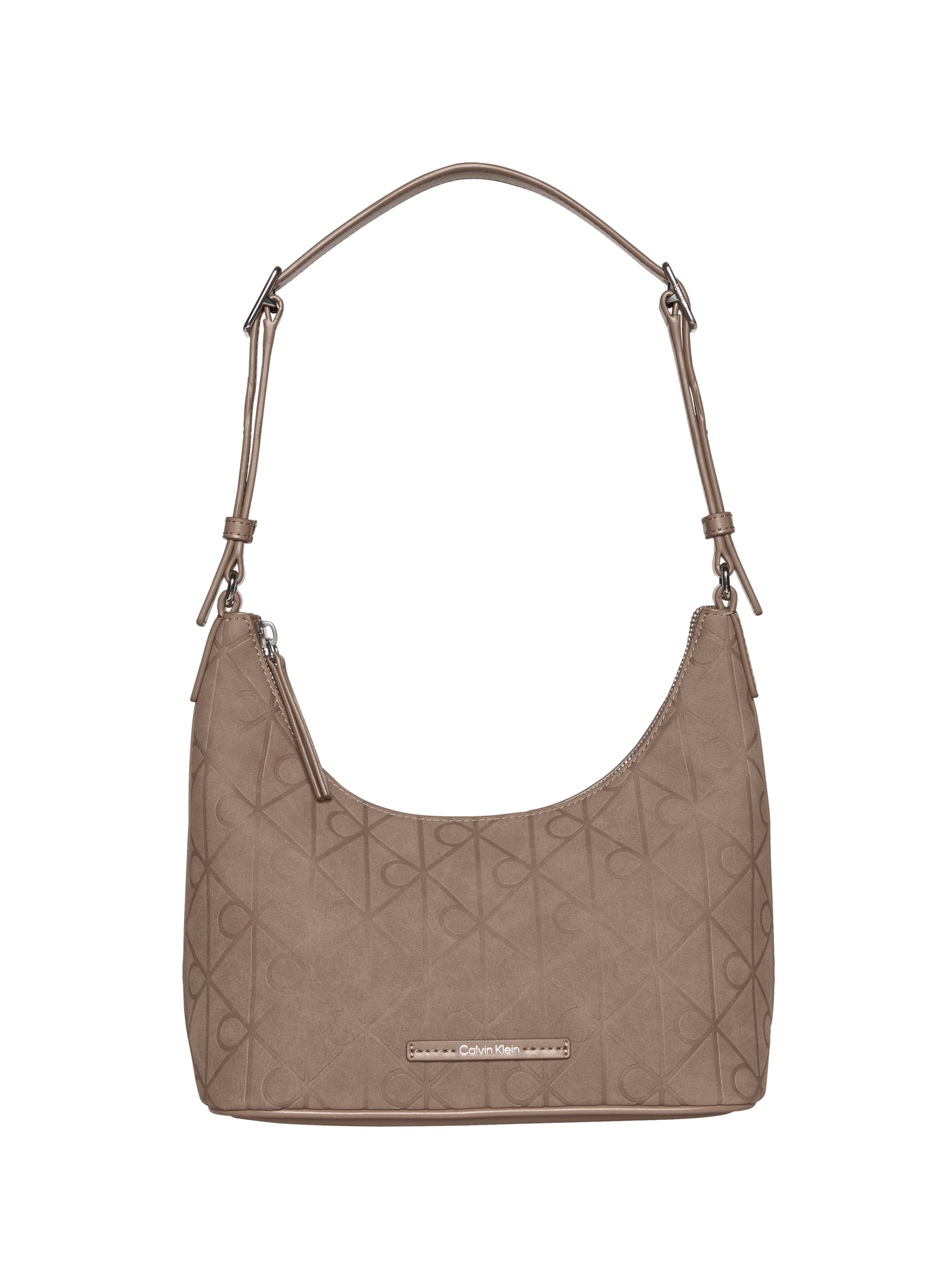 Schultertasche mit Logo CALVIN KLEIN Beige