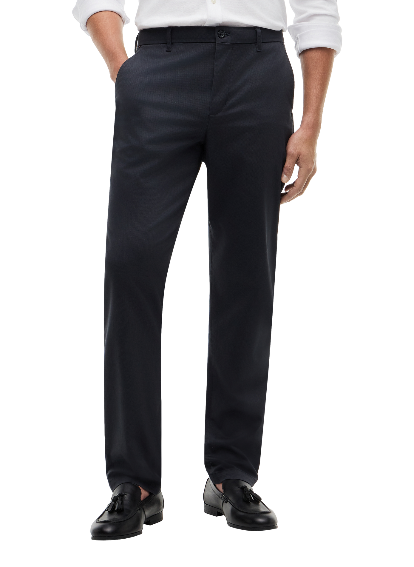 Pantalon chino slim droit Denton en coton mélangé TOMMY HILFIGER Bleu