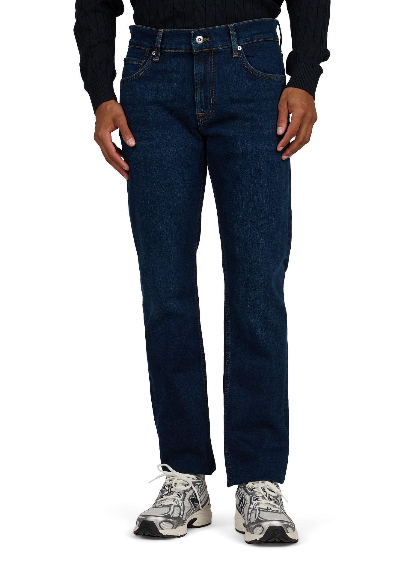 Gerader Jeans aus Baumwollmischung 7 FOR ALL MANKIND Blau