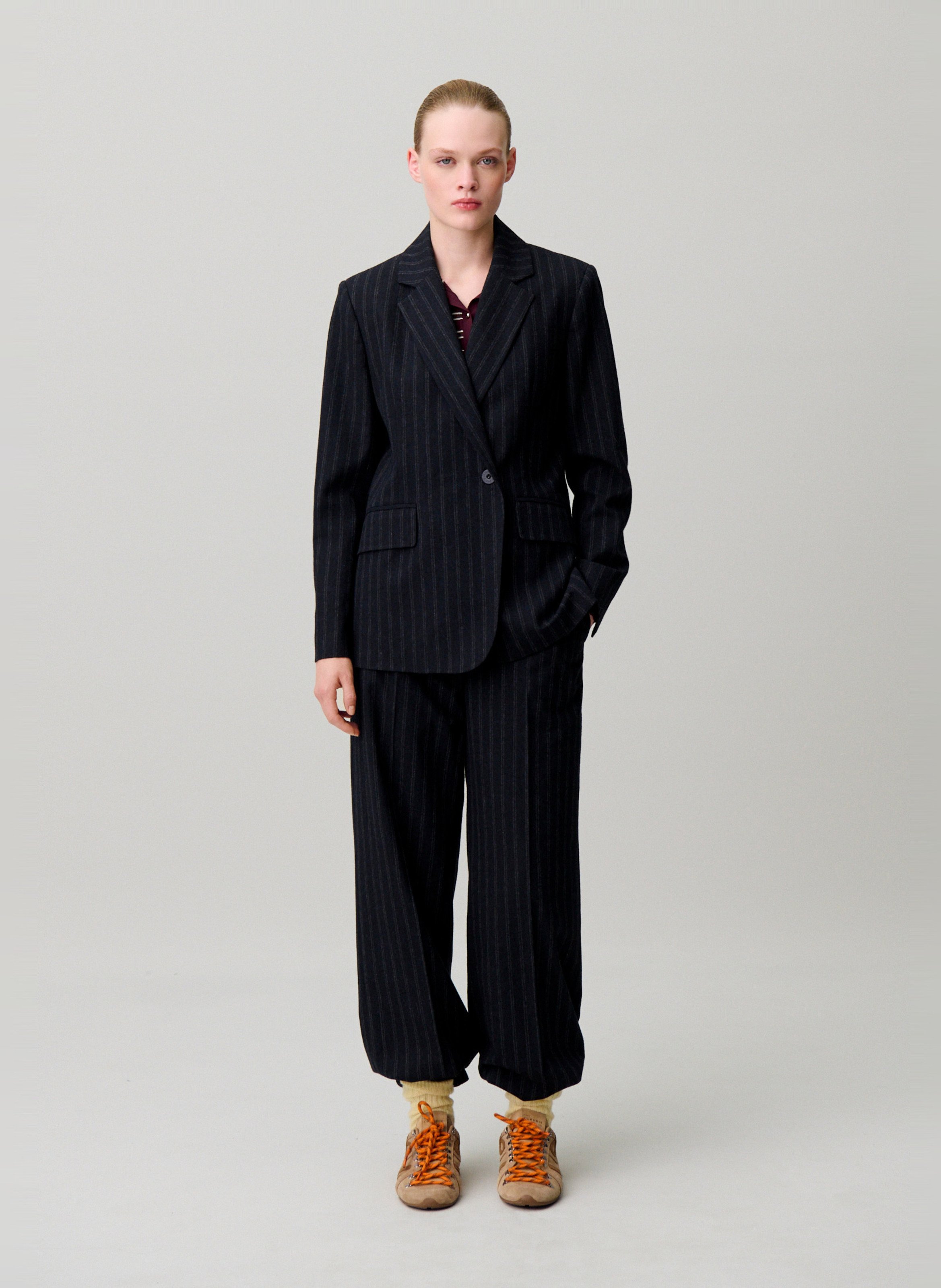 Veste tailleur rayée CLAUDIE PIERLOT Multicolore