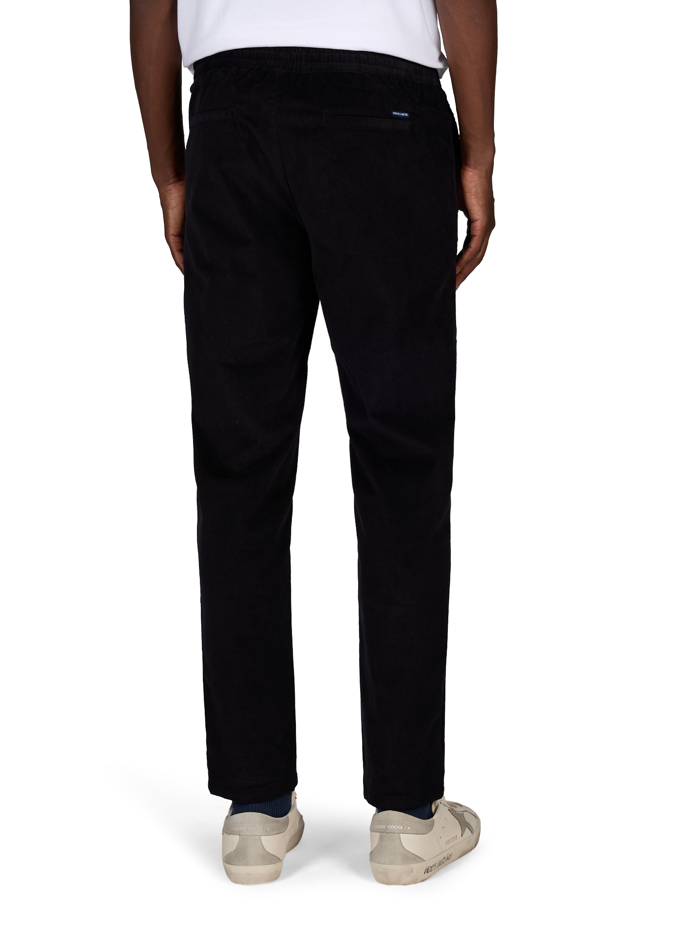 Rechte broek in effen katoenmix MAISON LABICHE Blauw