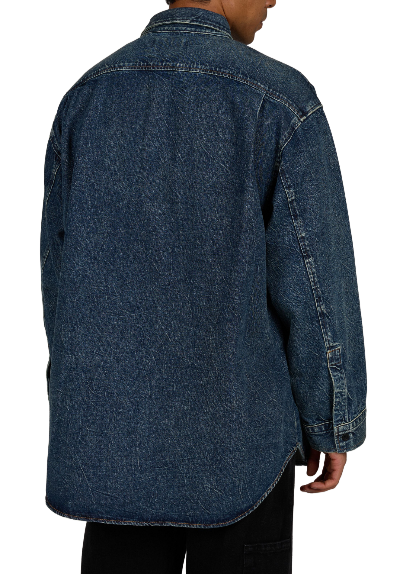 Chemise ample boutonnée en jean AGOLDE Bleu