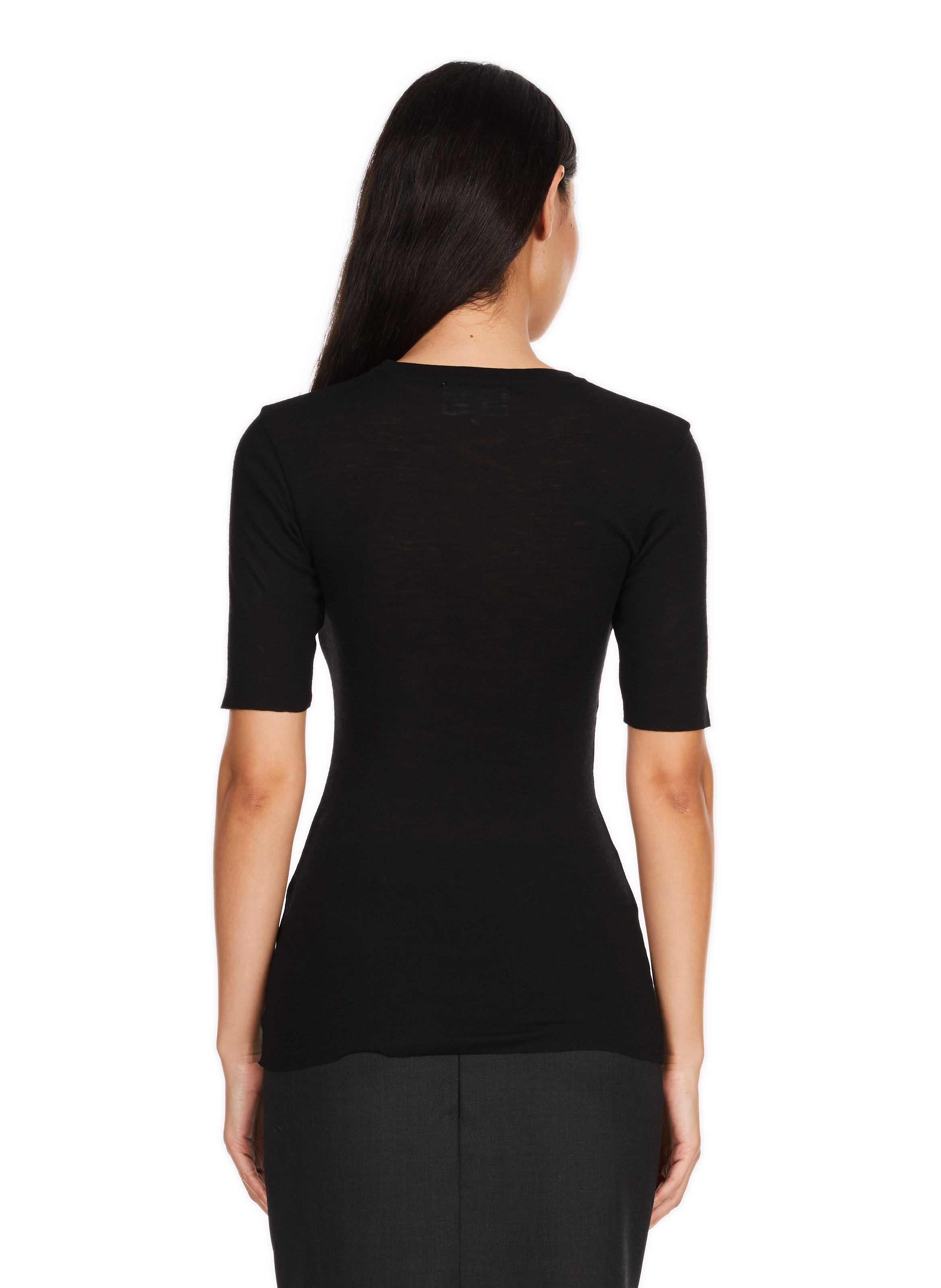 T-shirt Ucos col rond en laine SAISON 1865 Noir